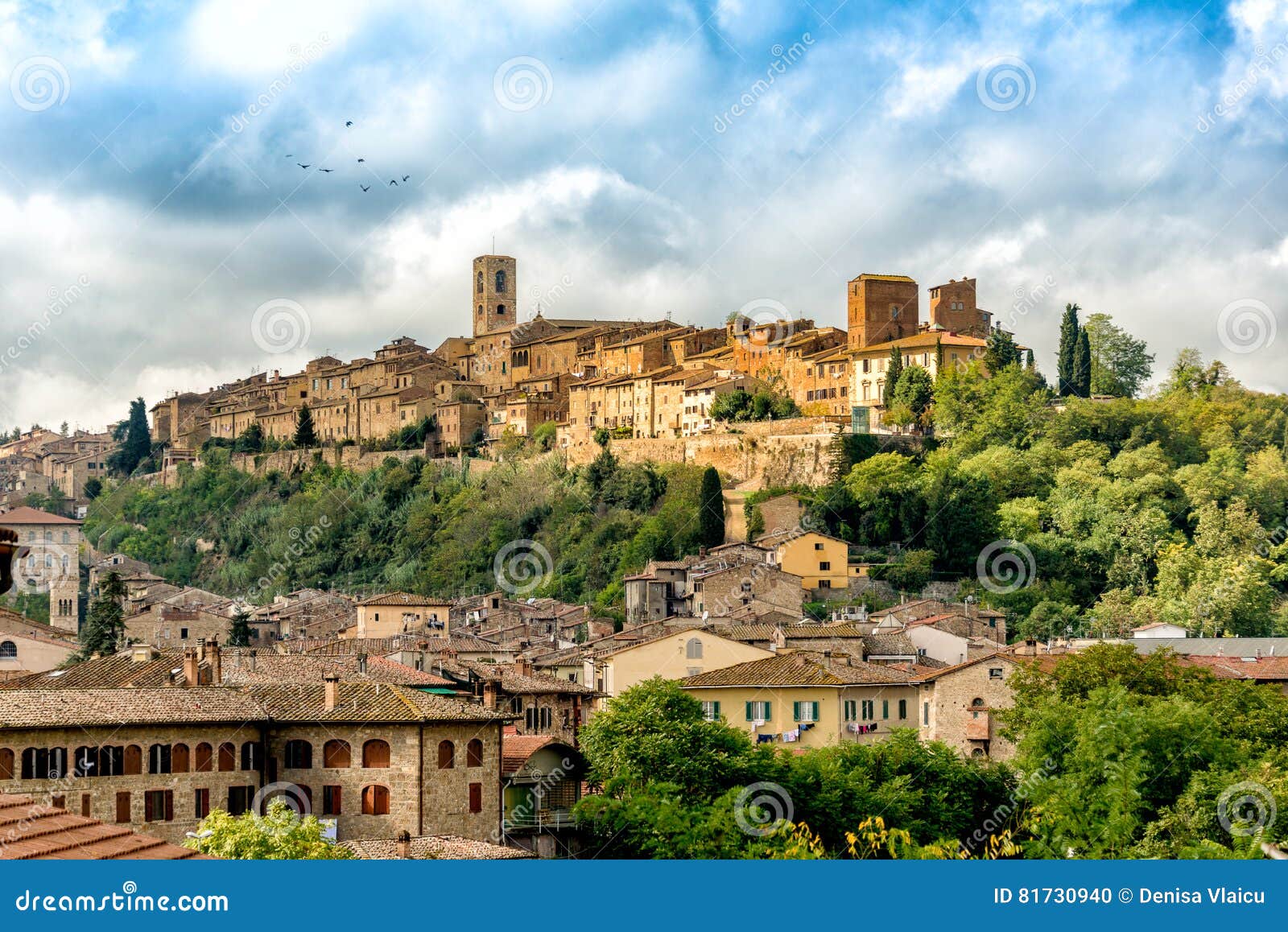 Colle Di Val D Elsa Historisk Mitt Arkivfoto Image Of Medeltida Molnigt