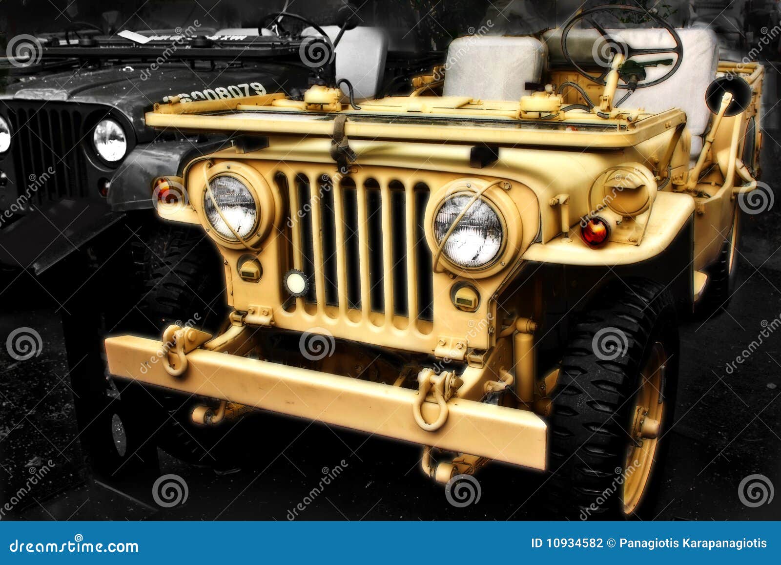 collectible old ww2 jeep vehicle