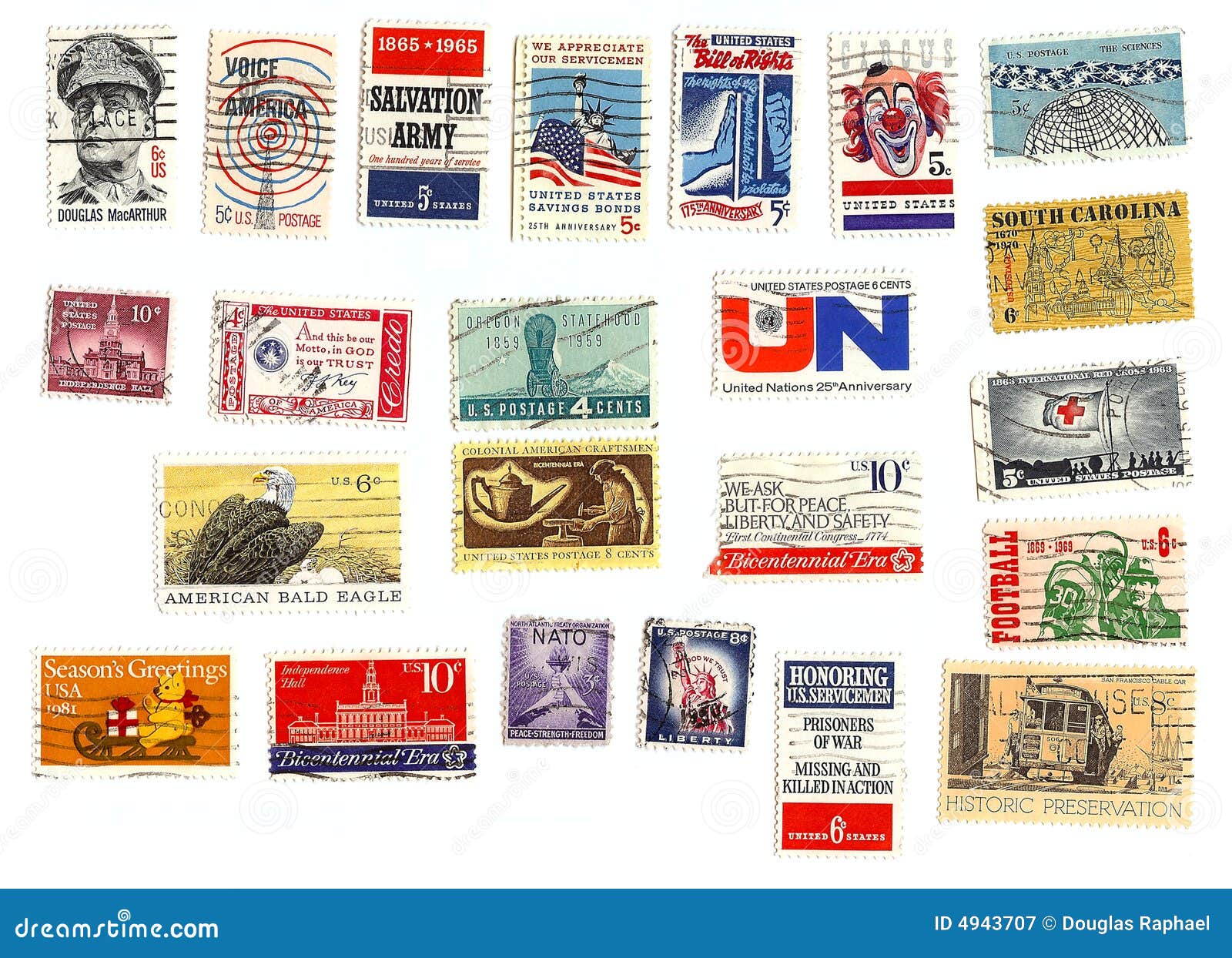 Collection of American Stamps Editorial Photography Image of carolina