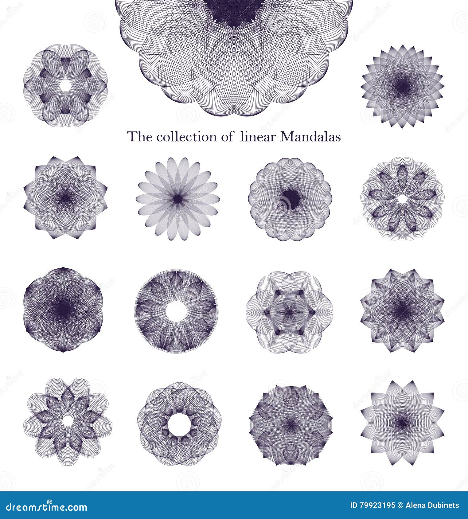 collection badging logos in the form of mandalas for  3. 
