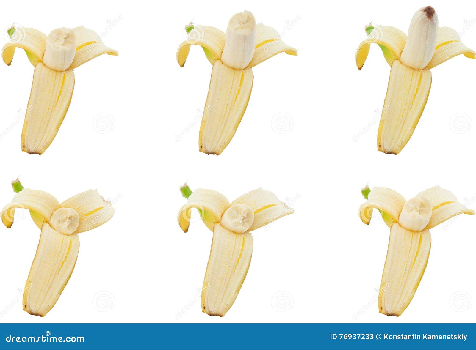 Collection of banana bite. stock image. Image of macro 76937233