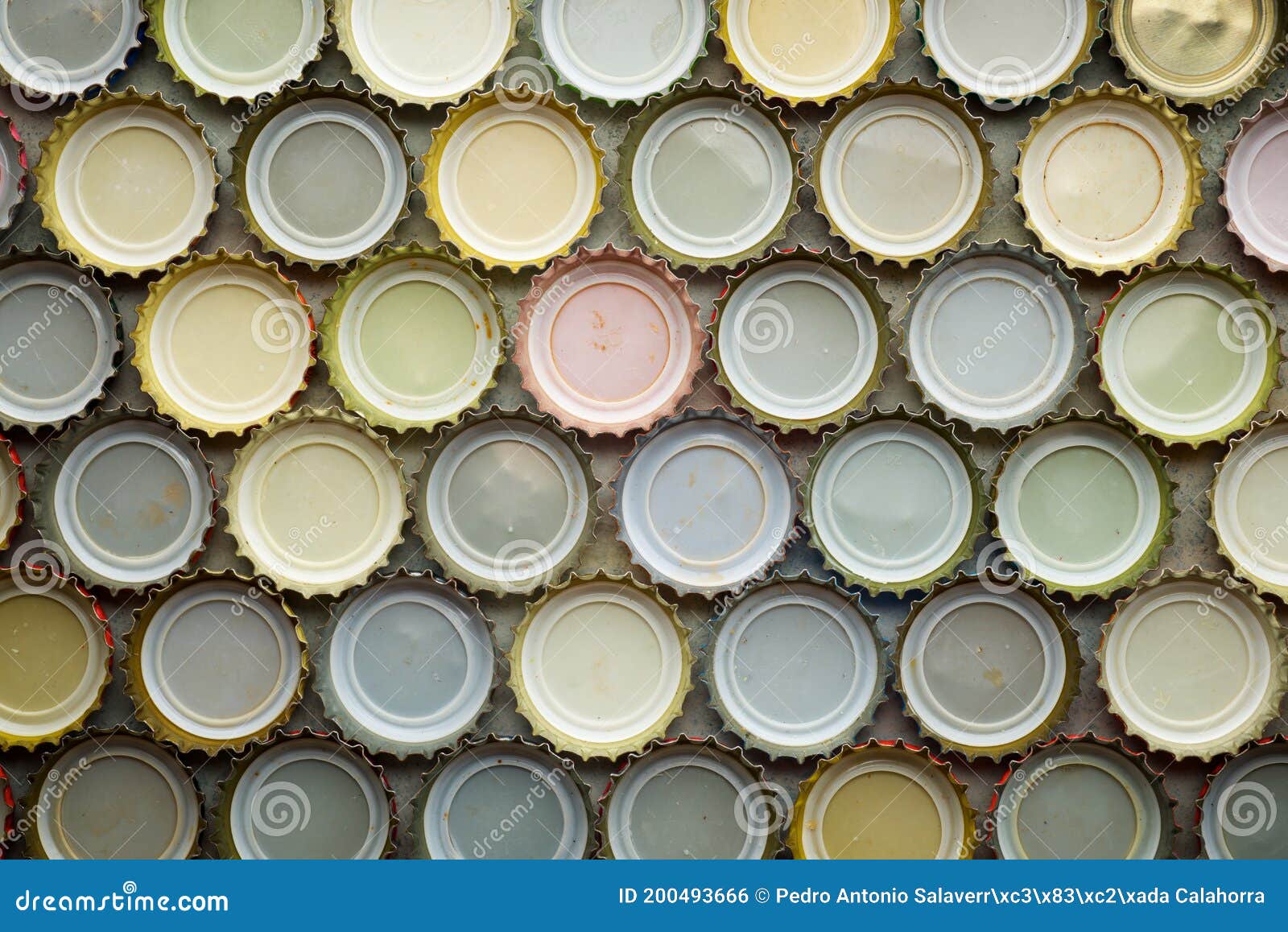 Collection of bottle caps stock photo. Image of liquid 200493666