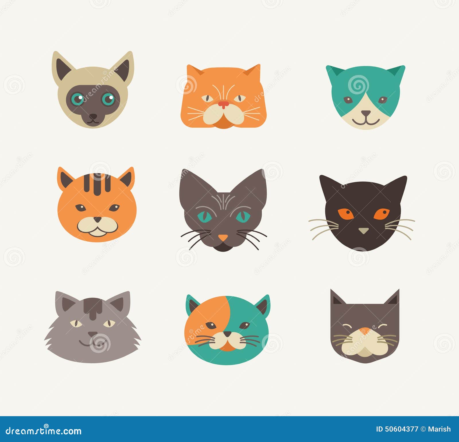 Vetor cat icons download gratuito