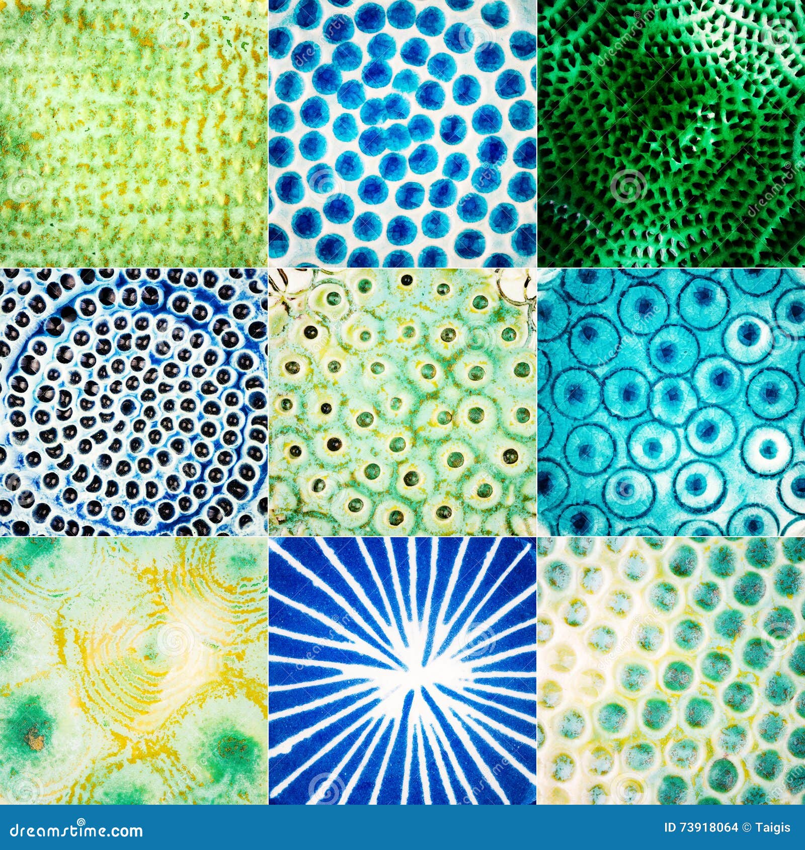 Collection of Ceramic Textures Stock Photo Image of crack, dotted