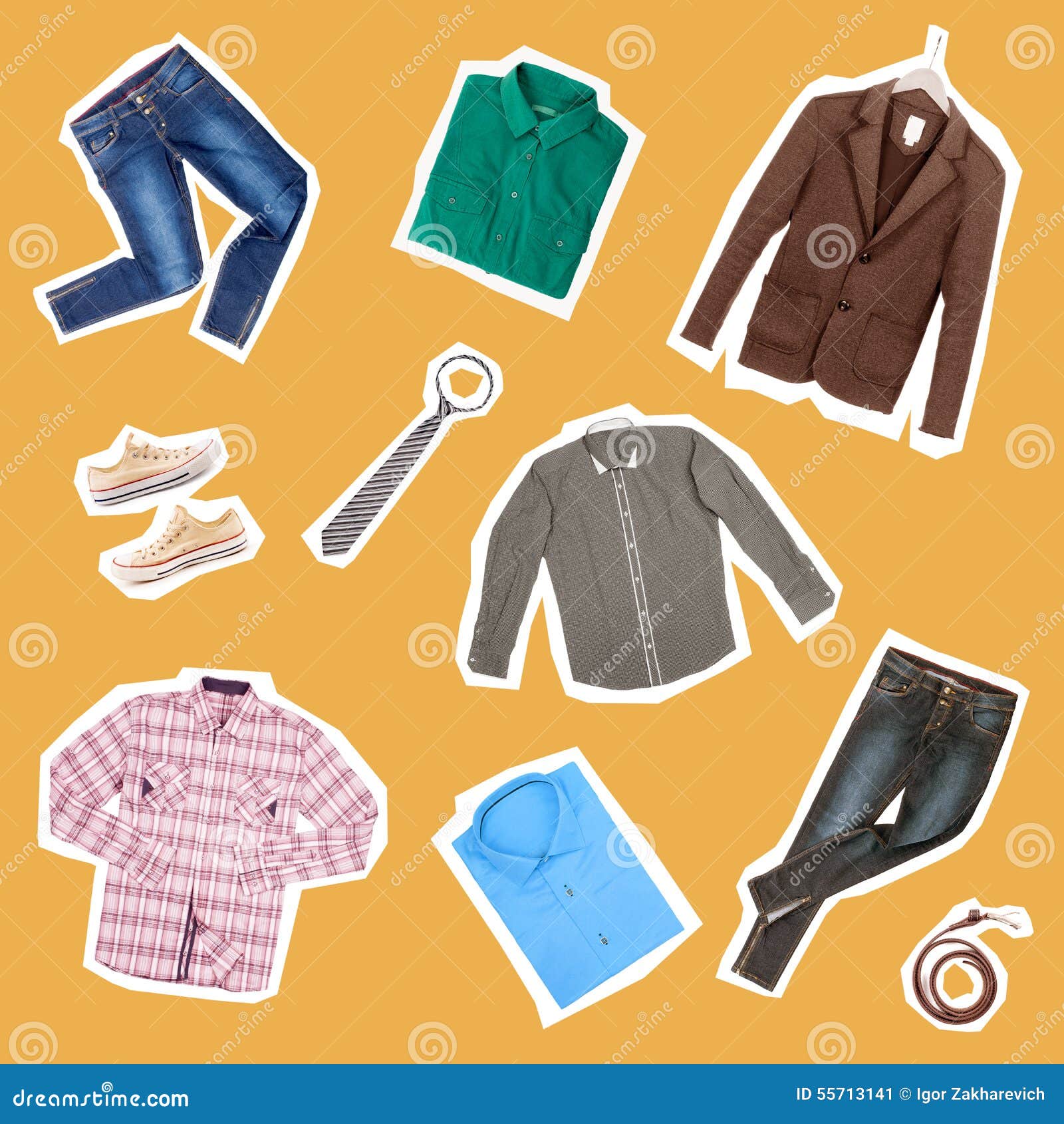 Collection of clothes stock image. Image of cloth, collection 55713141