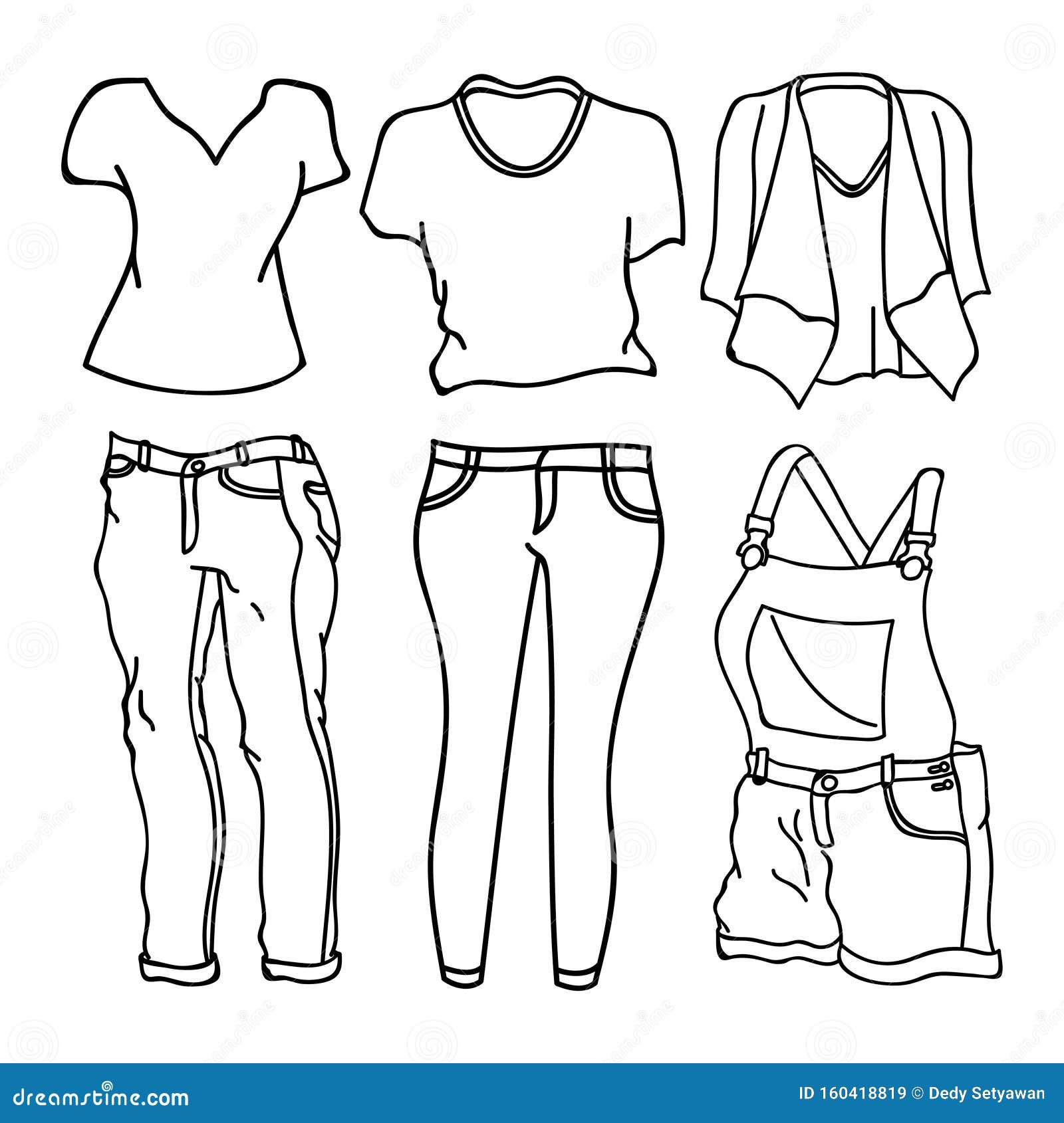 Clothing Outline Template