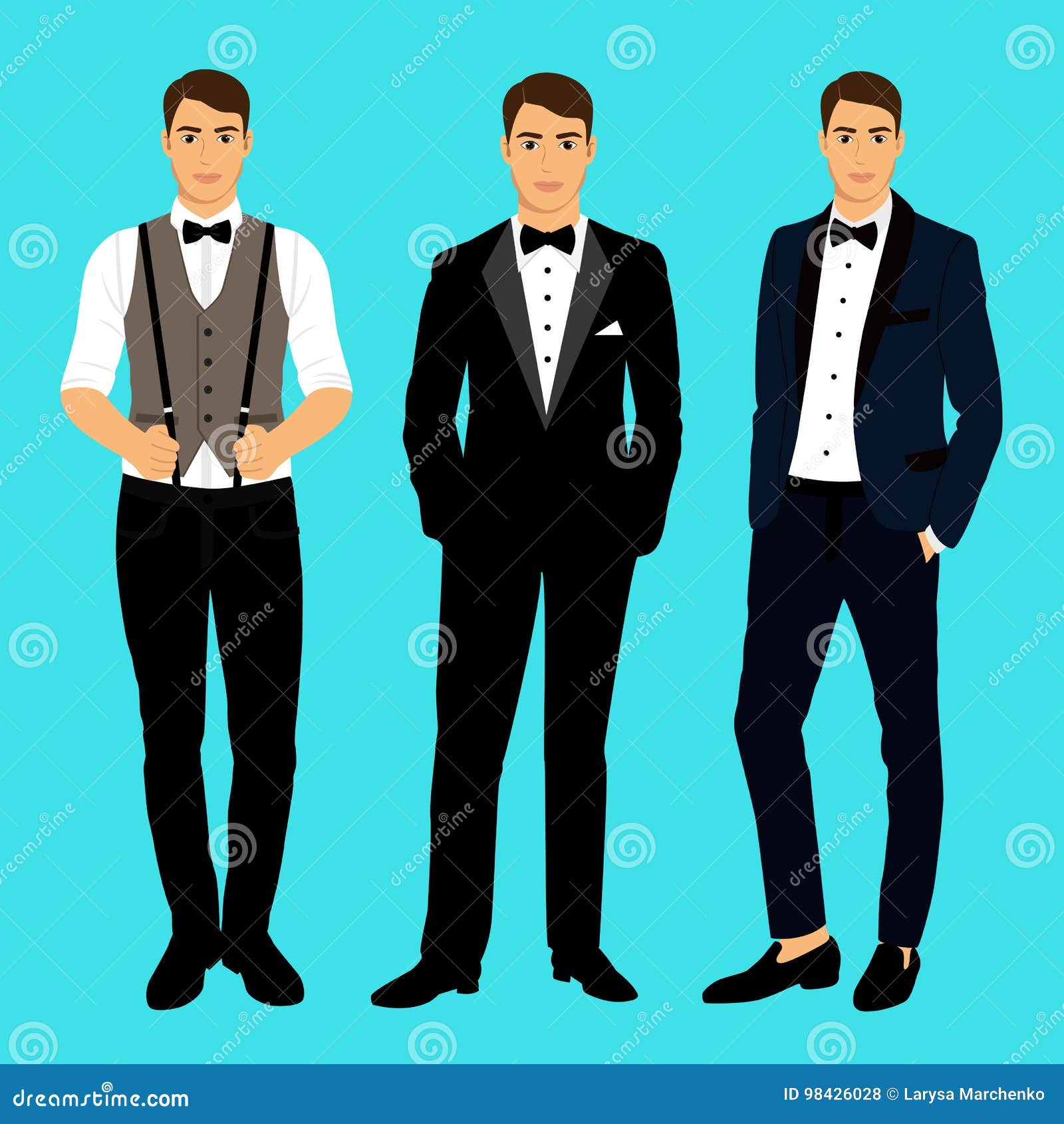Collection. Clothing. the Groom Stock Vector - Illustration of ...