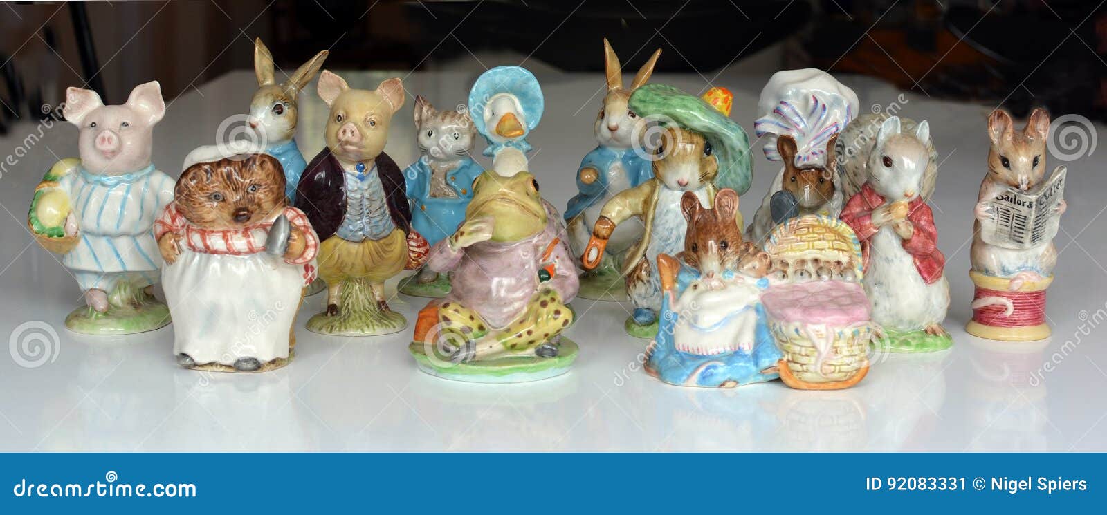 collection of collectable beswick beatrix potter figurines.
