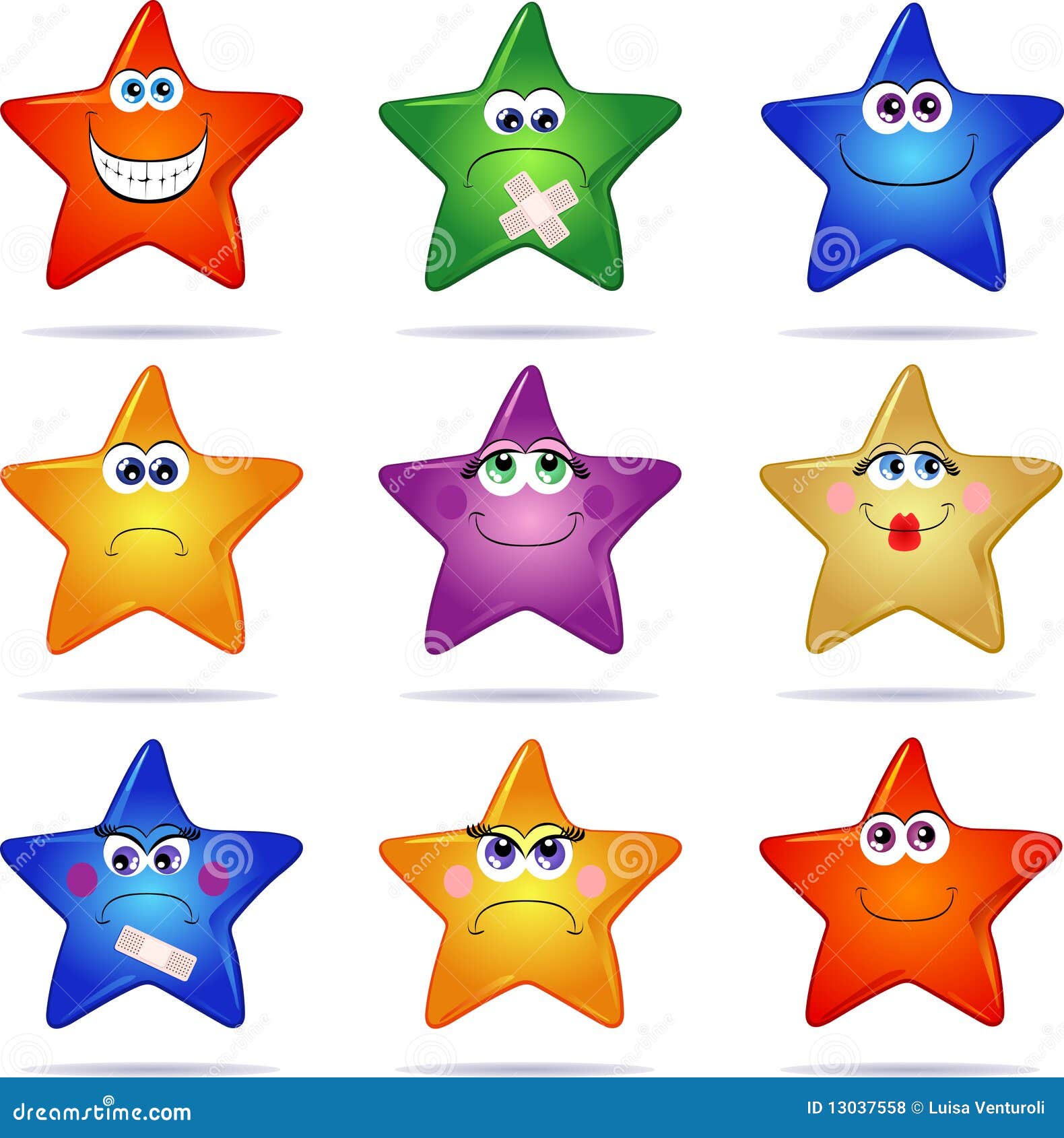 БАНКи желаний Collection of colored stars