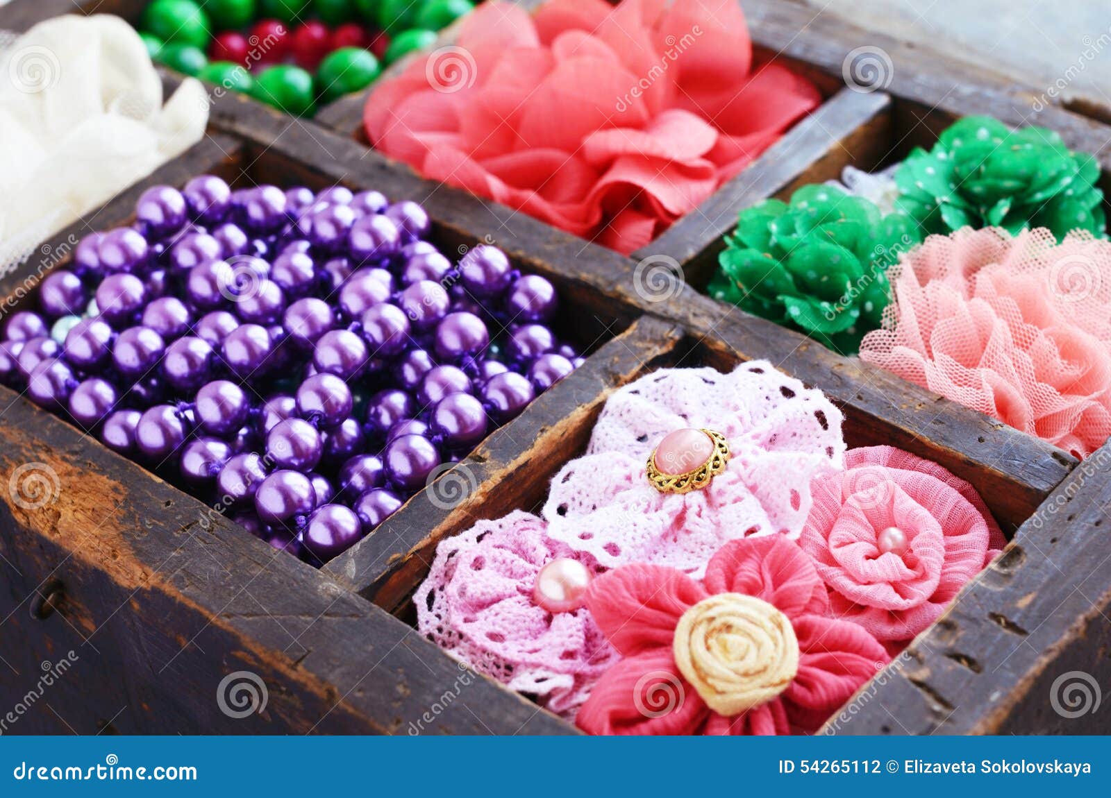 Collection of Colorful Brooches, Beads and Hair Pins Stock Photo ...