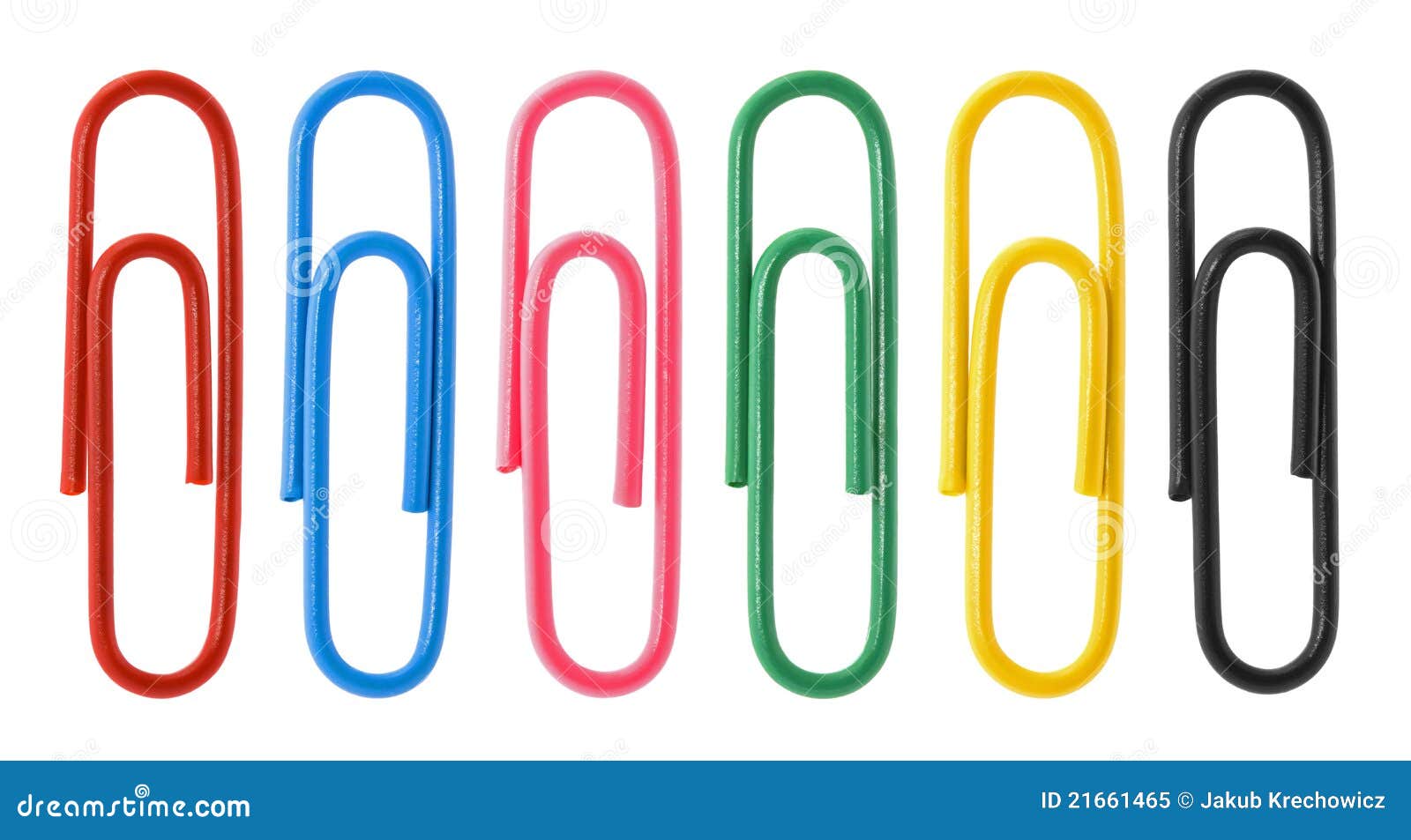 collection of colorful paper clips