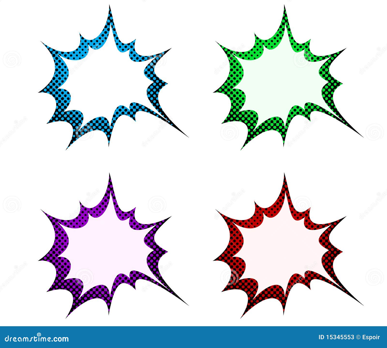 Download A Collection Of Comic Style Speech Bubbles. Vector Stock ...