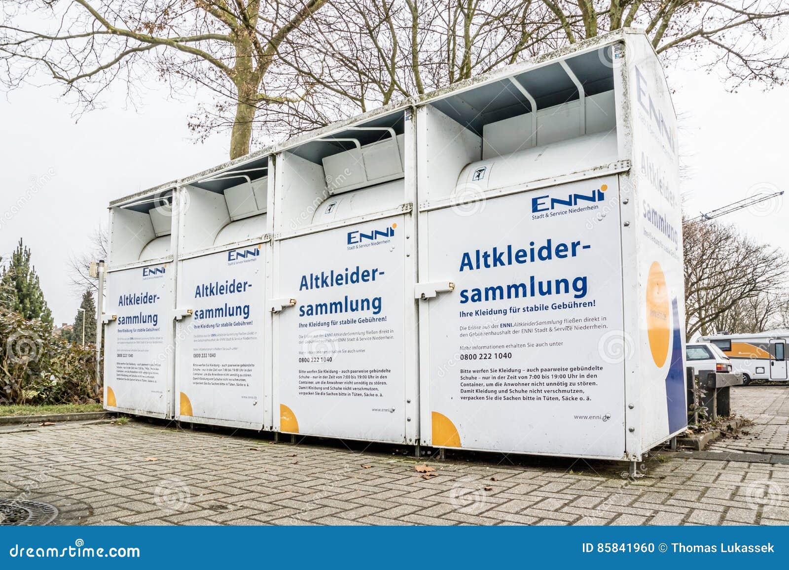 Collection Container for Old Clothes Editorial Image Image of