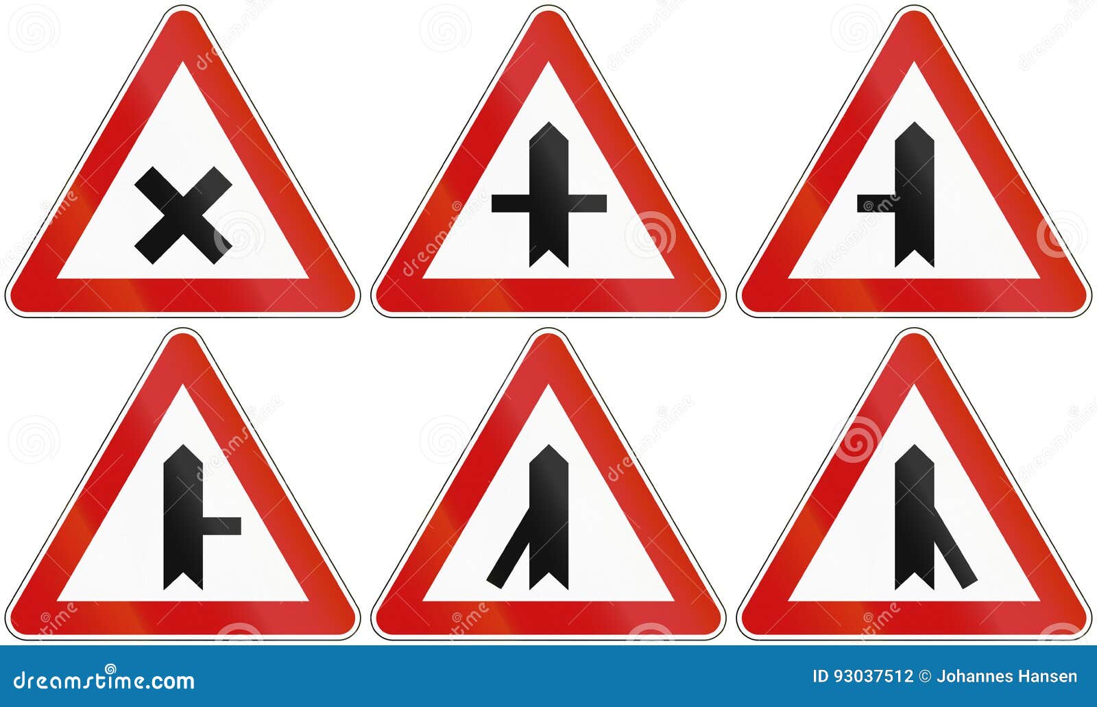 Collection of Croatian Road Signs Stock Illustration - Illustration of ...