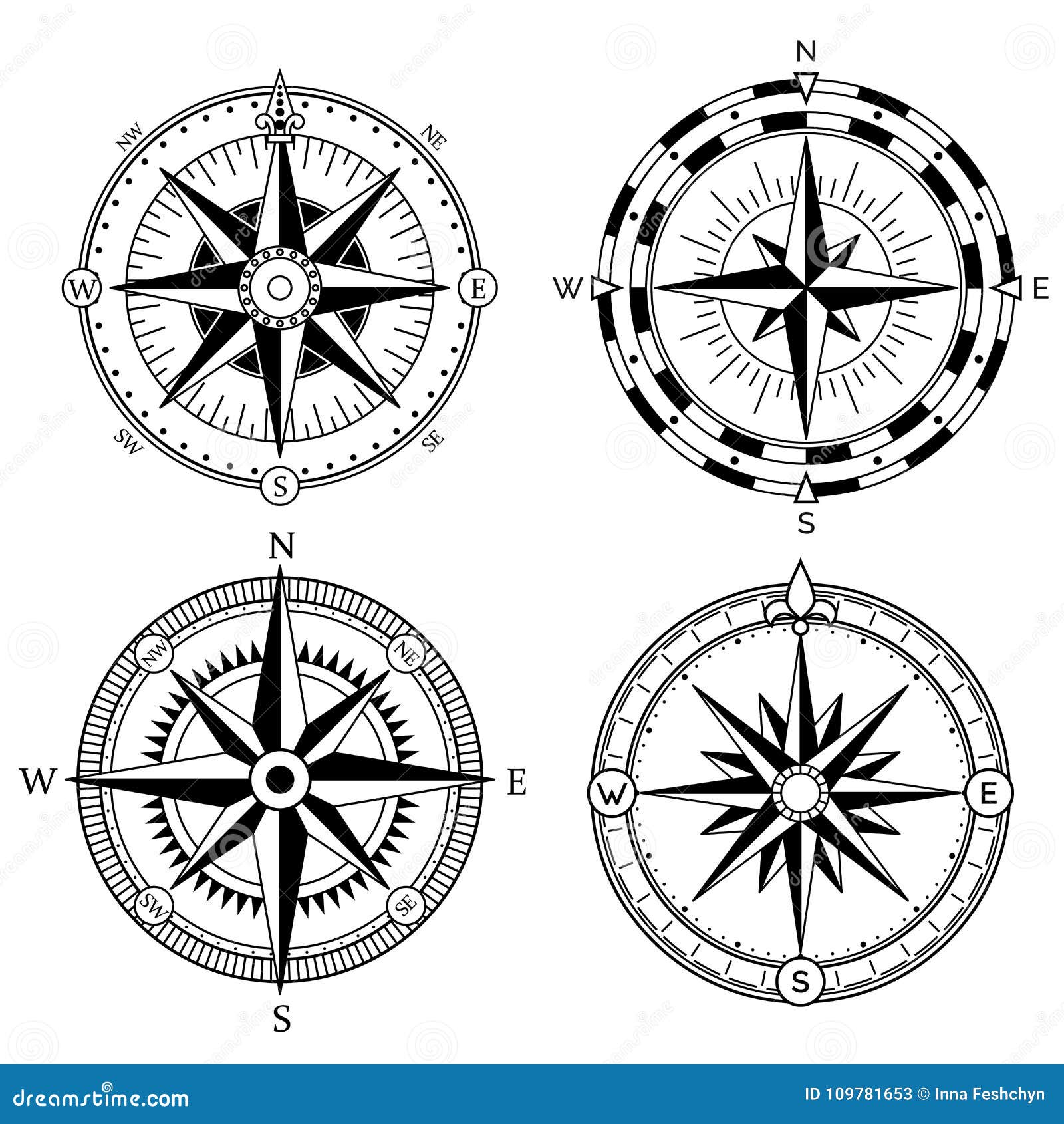 Boussole Nautique Rose Des Vents Navigation Maritime Vecteurs libres de  droits et plus d'images vectorielles de Rose des vents - iStock