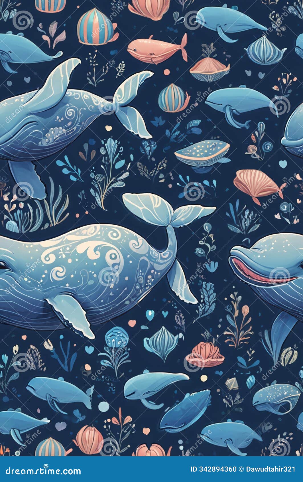 a collection of dolphins by person adorable whale wonders delight in playful, patterned prints!