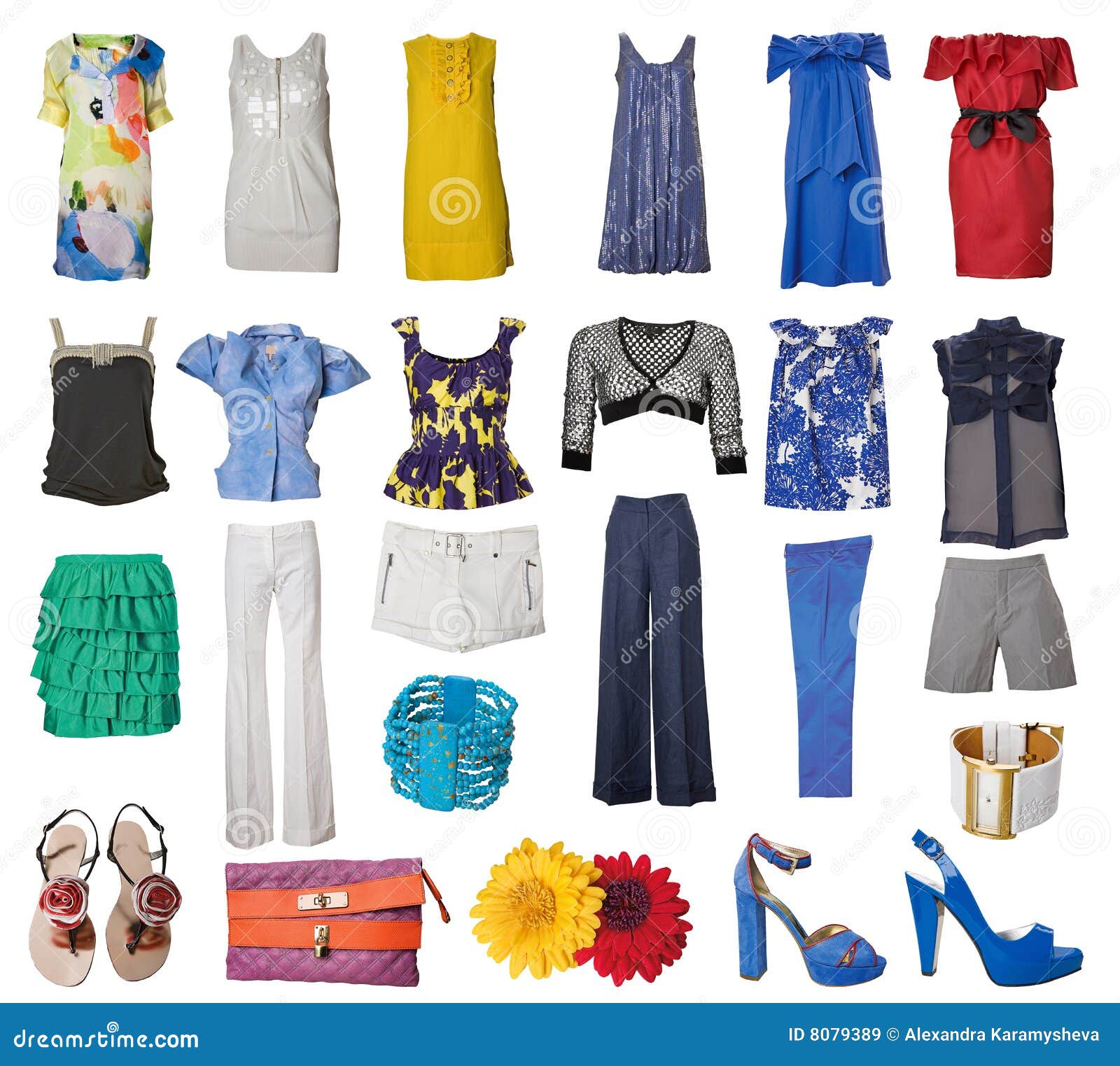 Collection of Dress and Shoes Stock Image Image of form, clothes 8079389