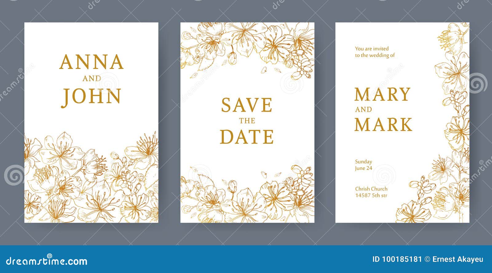 Collection of Elegant Templates for Flyer, Save the Date Card or Inside Save The Date Flyer Template