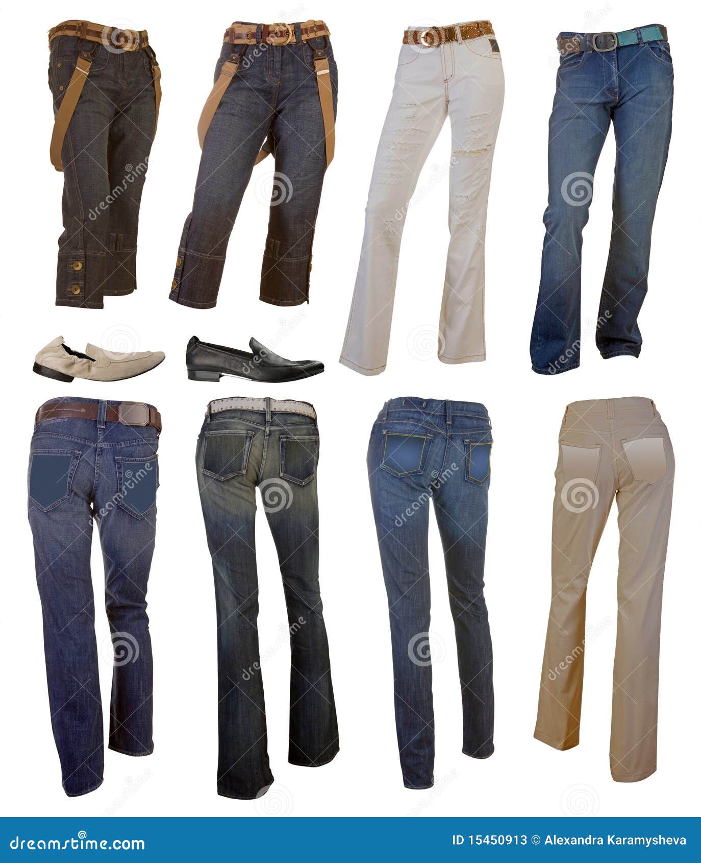 Collection fashion jeans stock image. Image of color 15450913