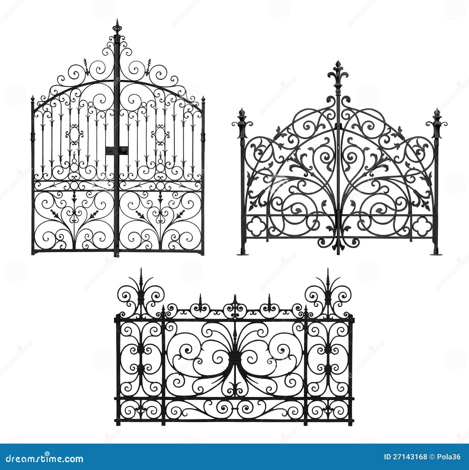 collection of forged gates and decorative lattice