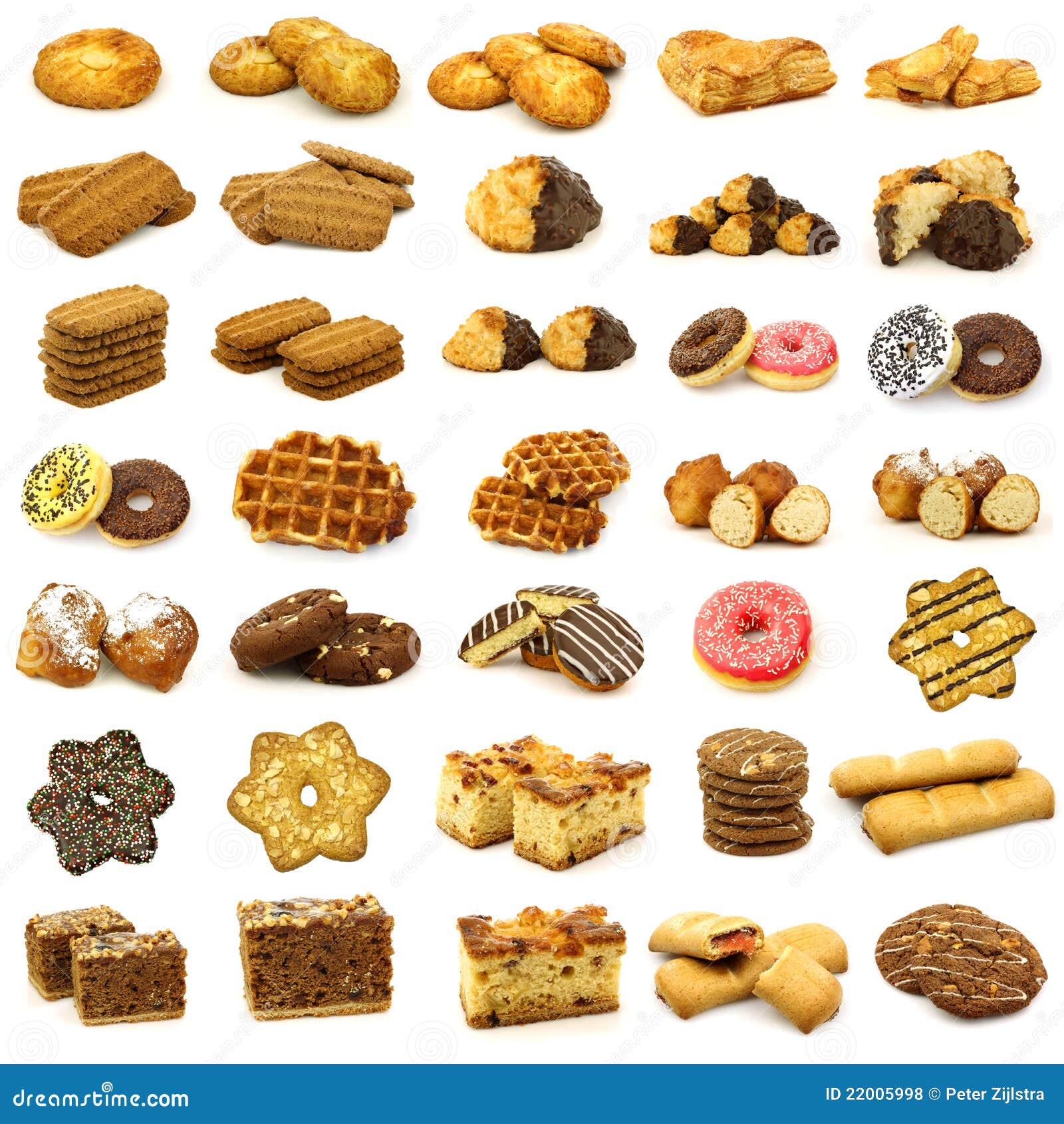 Collection of Freshly Baked Pastry Stock Photo Image of wafers, brown