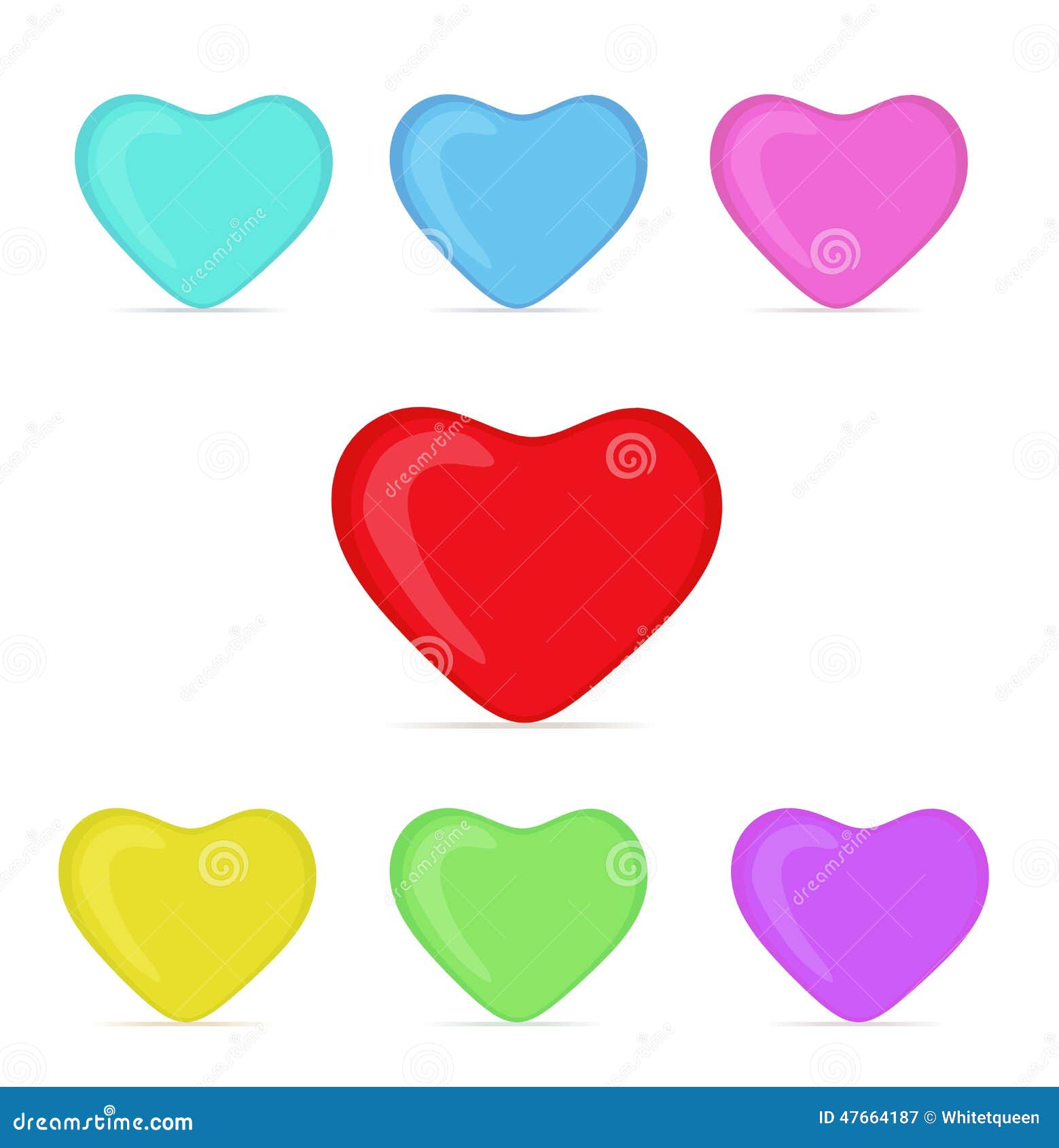 Collection heart stock illustration. Illustration of decoration 47664187