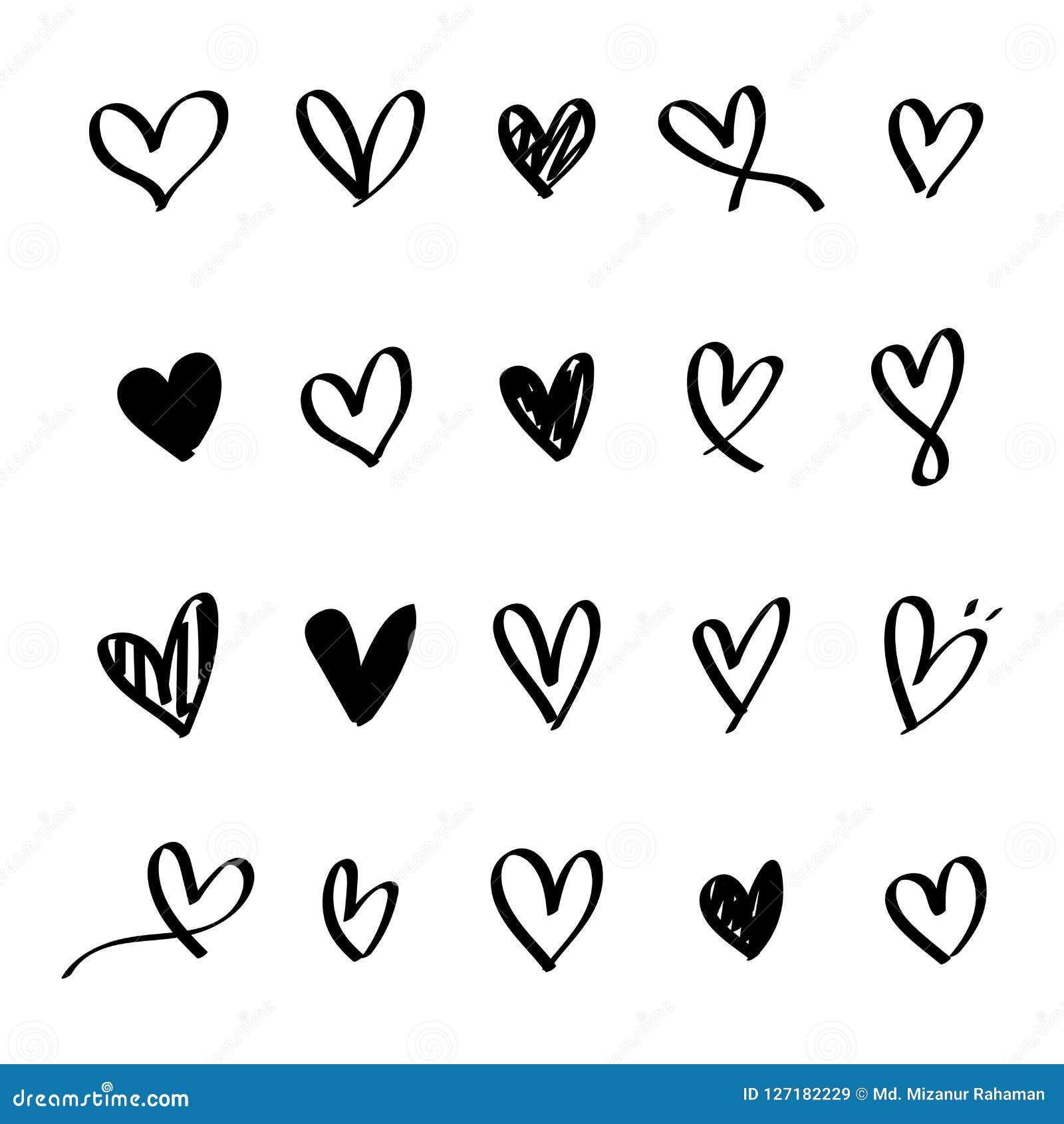 collection of illustrated heart icons, heart outline, heart , heart s