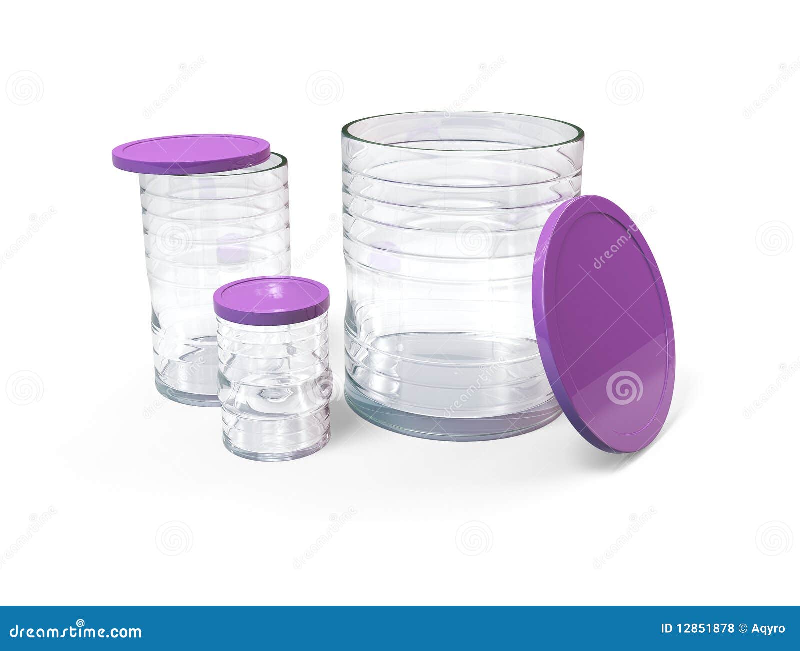 Collection jars with caps stock illustration. Illustration of