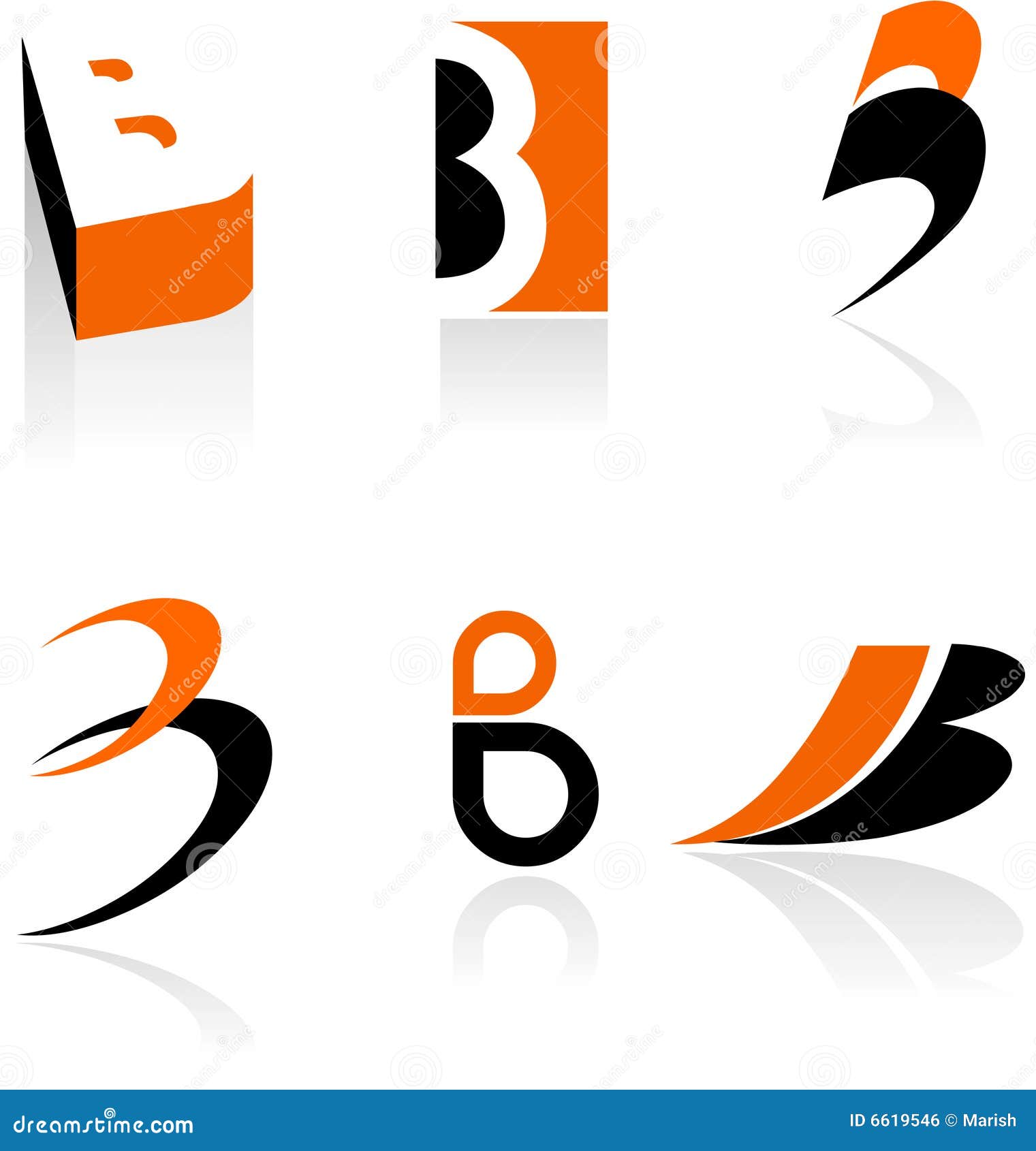 collection of letter b icons