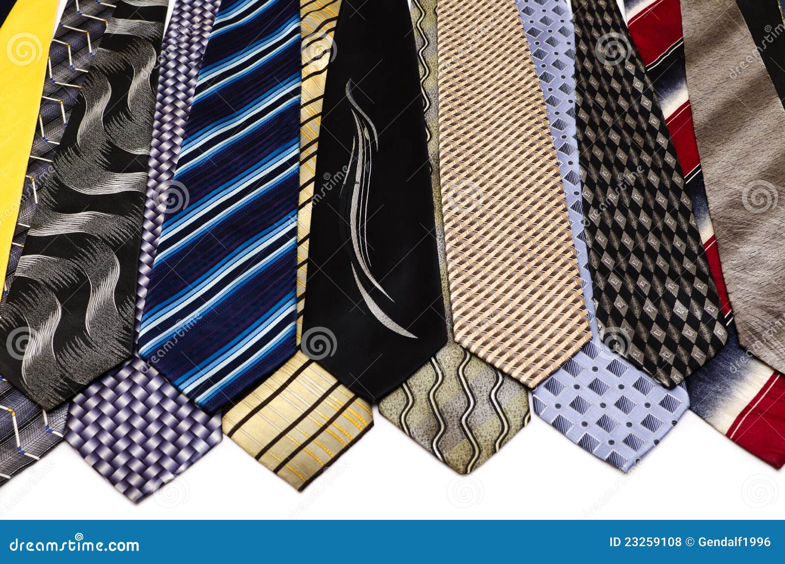 Collection of men s ties 5 stock photo. Image of knot 23259108