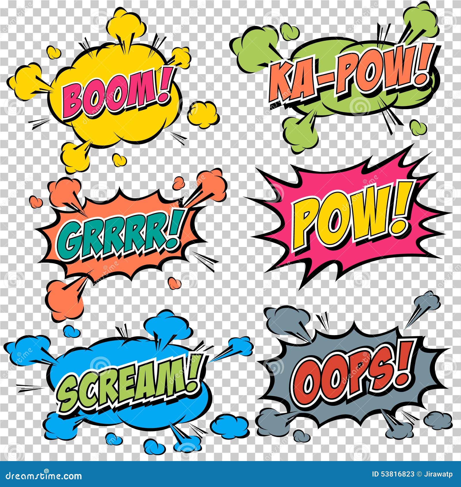 Collection Multicolored Comic Sound Effects Illustration 53816823 - Megapixl Collection Multicolored Comic Sound Effects Illustration 53816823 - Megapixl