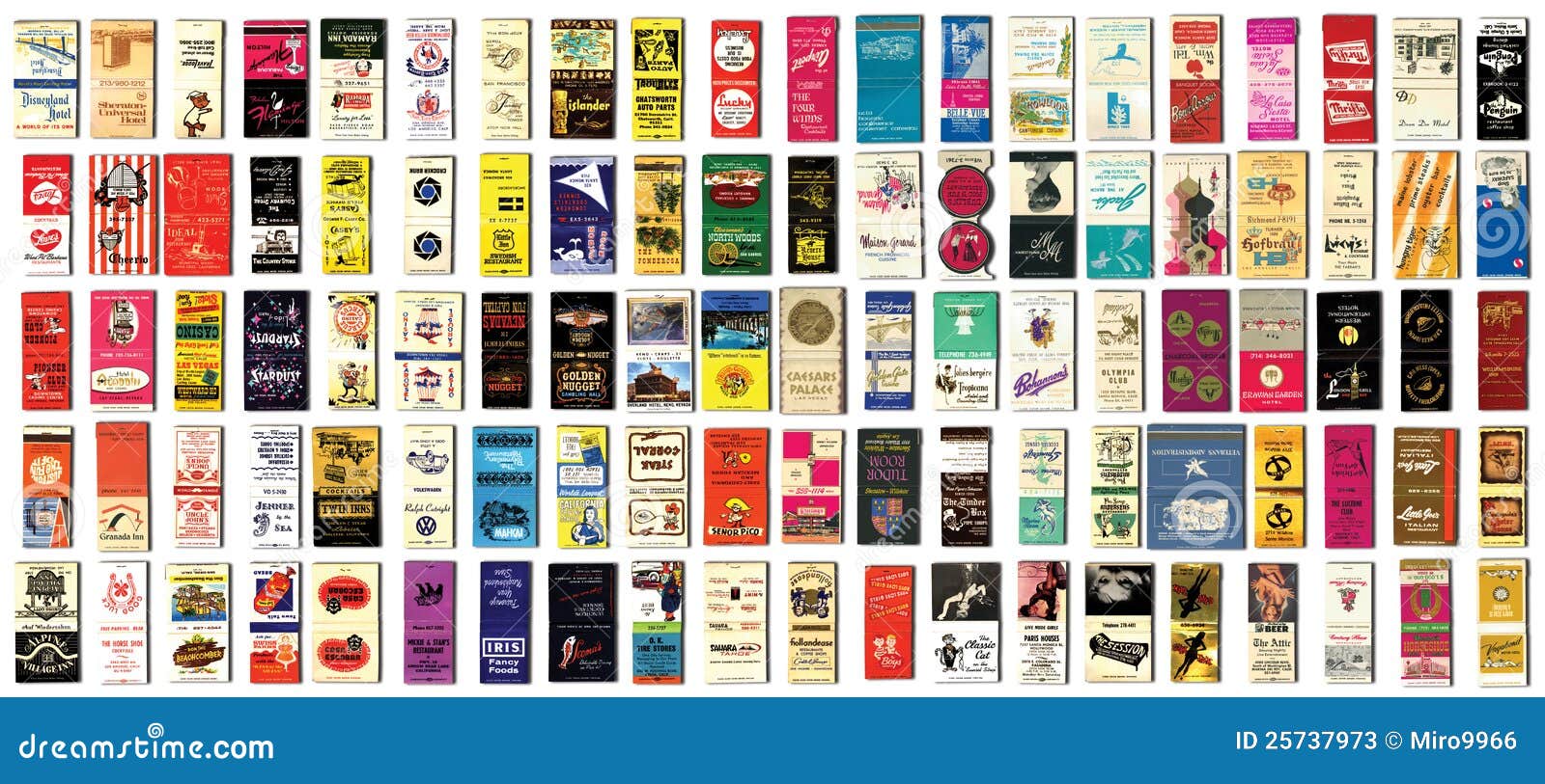 COLLECTION of OLD MATCH COVERS Editorial Stock Photo Image of california, ambassador 25737973