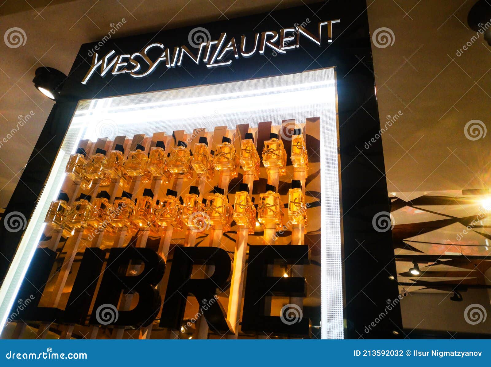 The Collection on the Perfume Showcase for Women Libre Intense Yves