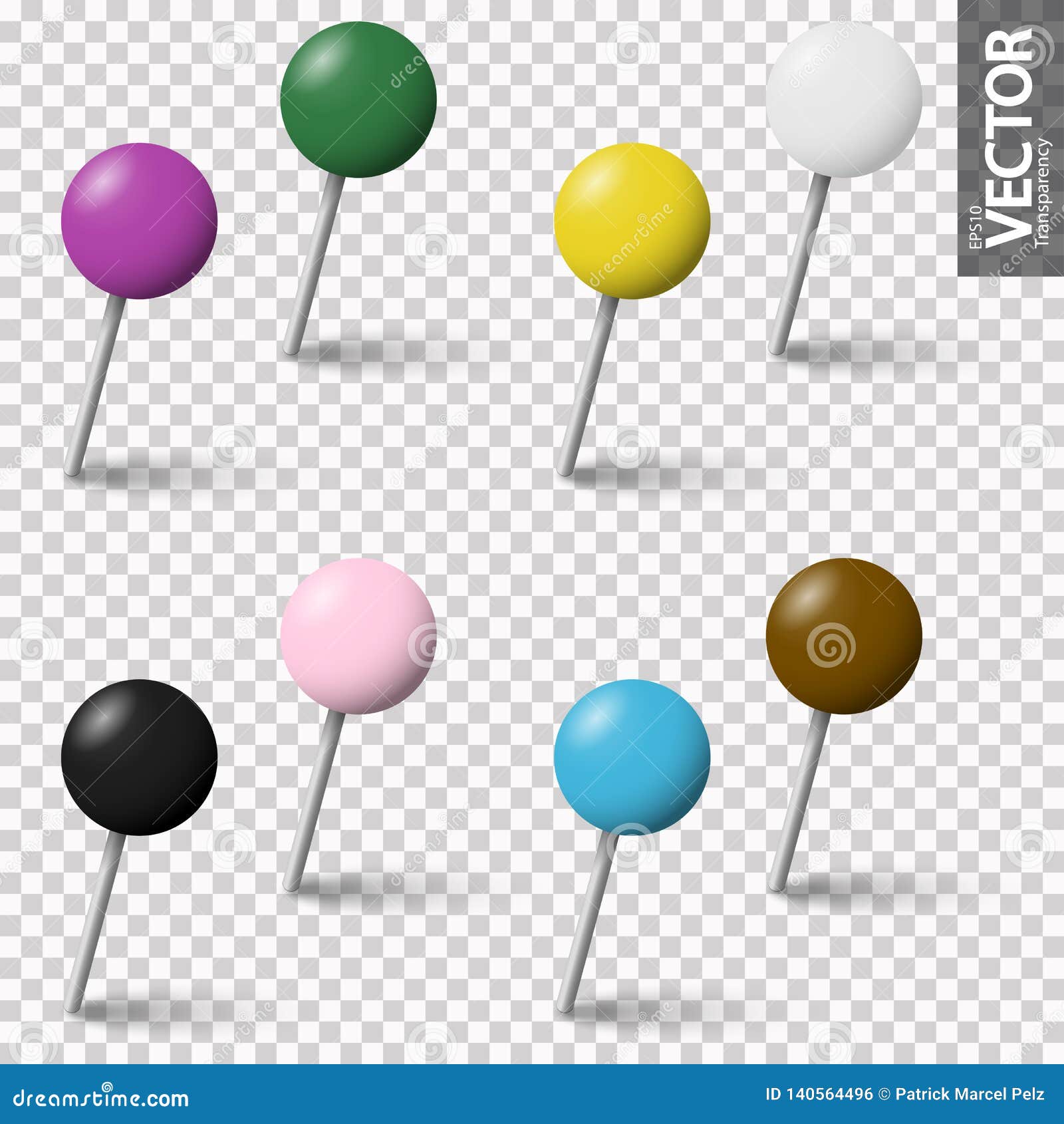 Collection pin needles stock vector. Illustration of board 140564496