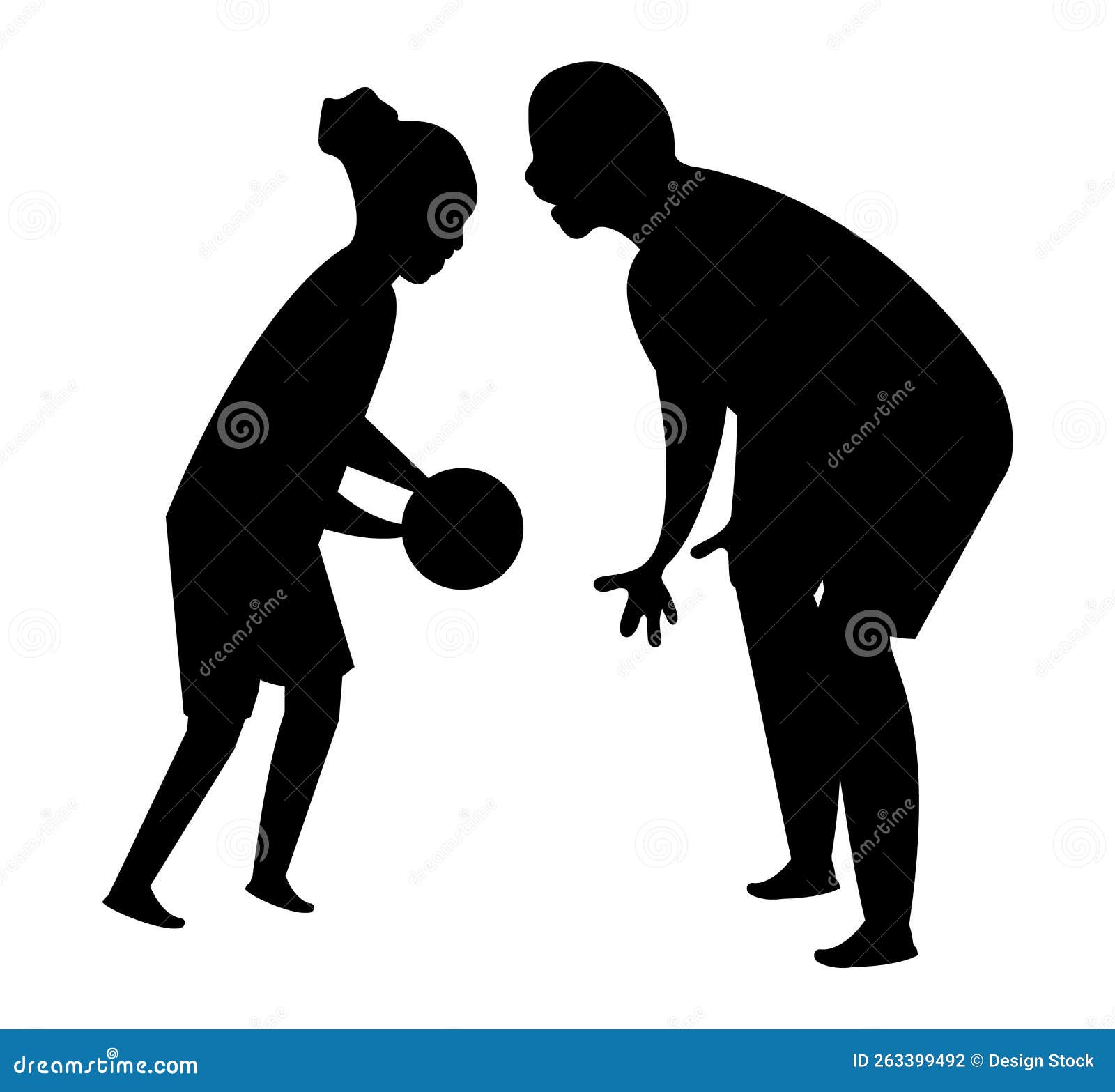 collection of playing football stock    silhouettes