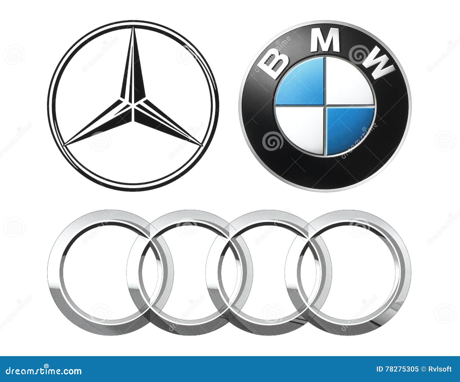 Collection of Popular German Car Logos Editorial Image ...