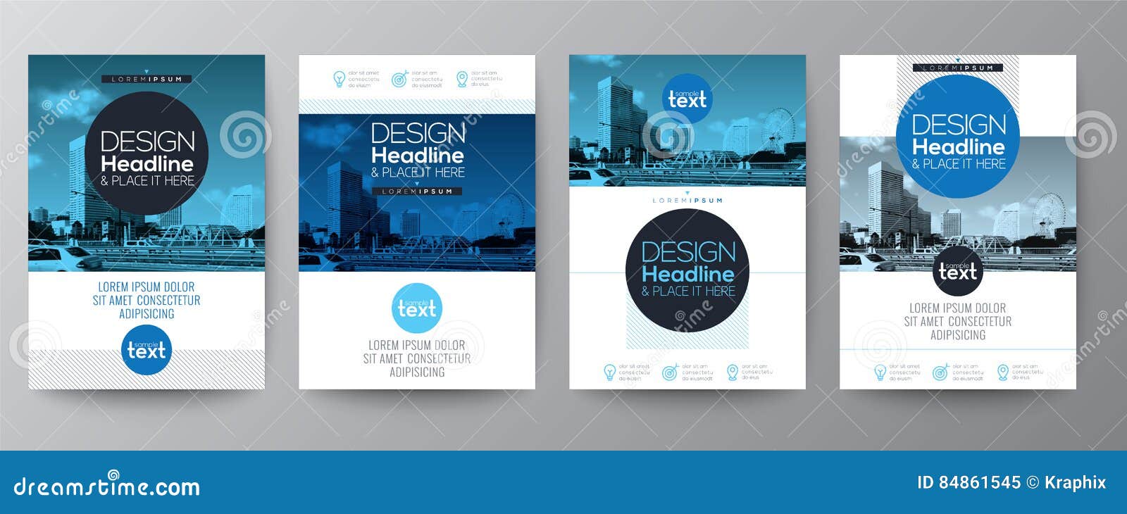 collection of poster flyer brochure cover layout  template