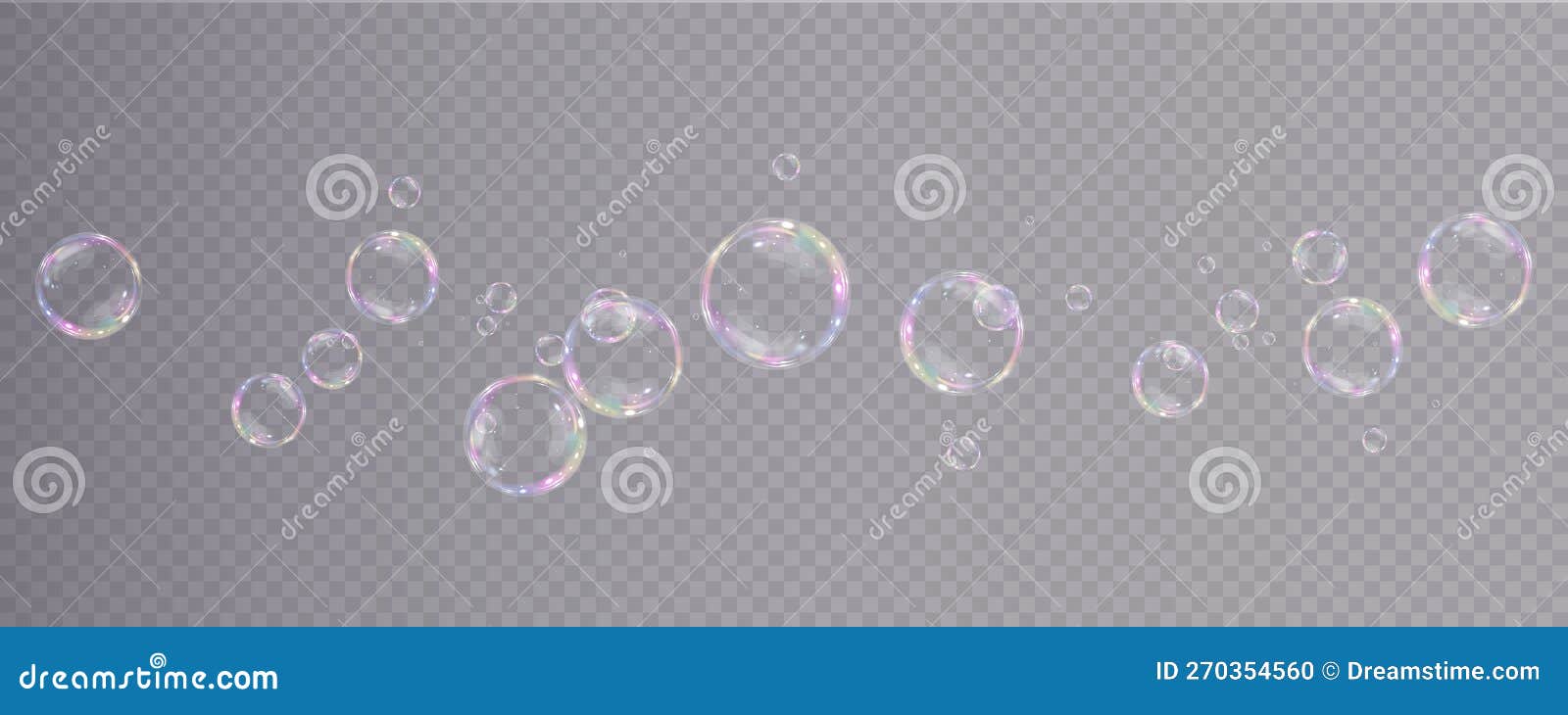 Bubble PNG. Collection of realistic soap bubbles. Bubbles are