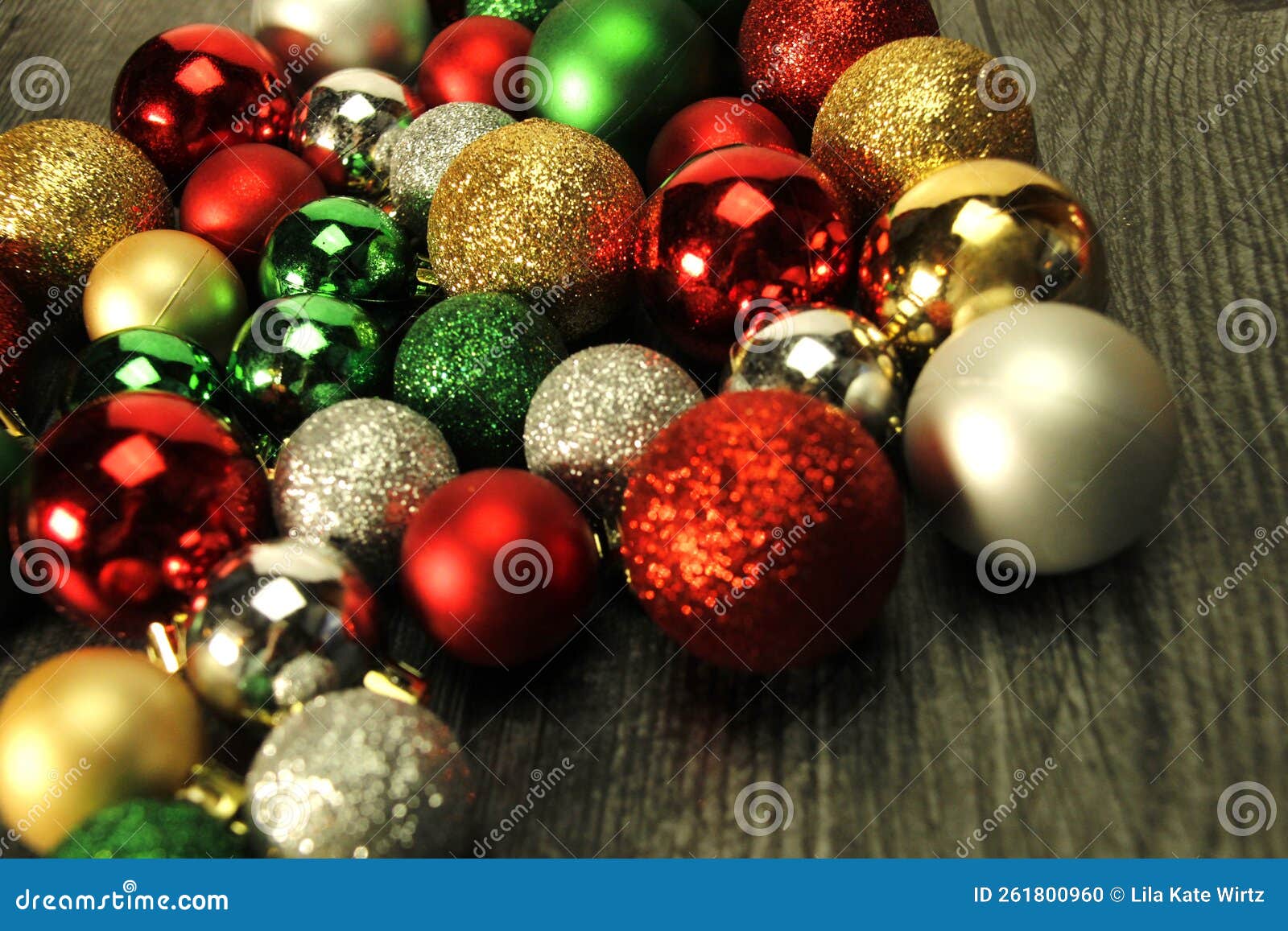 Christmas Tree Balls, Decorations.. Red, Green, Silver, Gold ...