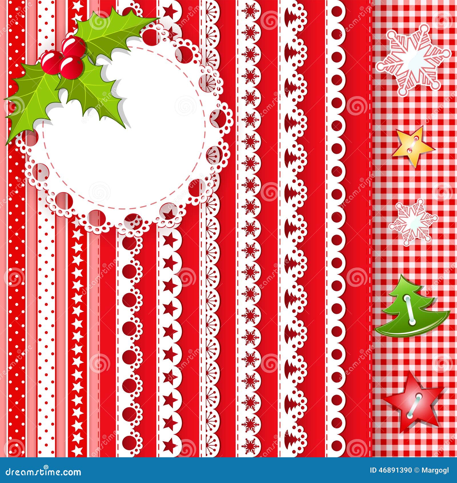 Collection for Scrapbook. Borders. Stock Vector Illustration of leave