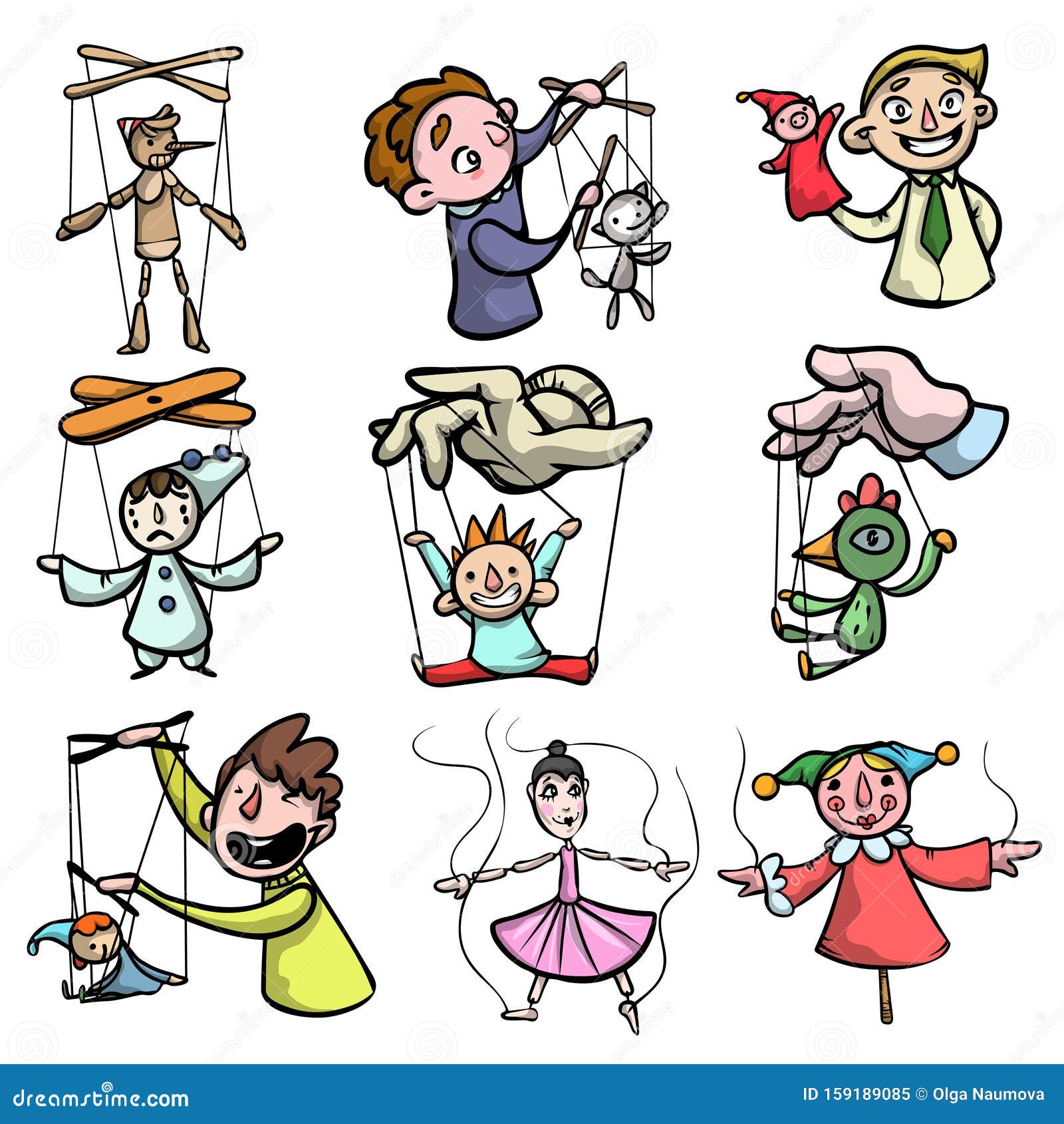 Puppeteer Royalty Free Vector Image - VectorStock