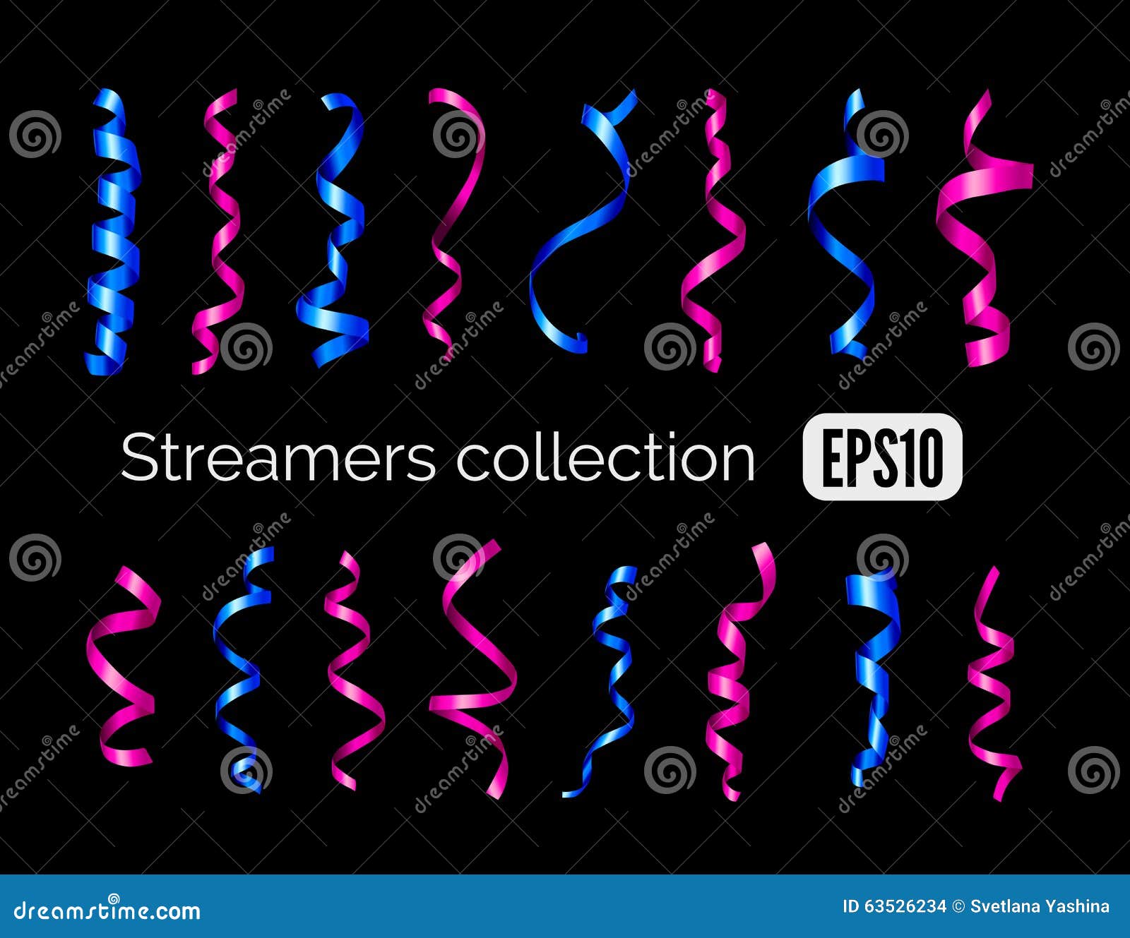 Blue Streamers Stock Illustrations – 6,161 Blue Streamers Stock  Illustrations, Vectors & Clipart - Dreamstime