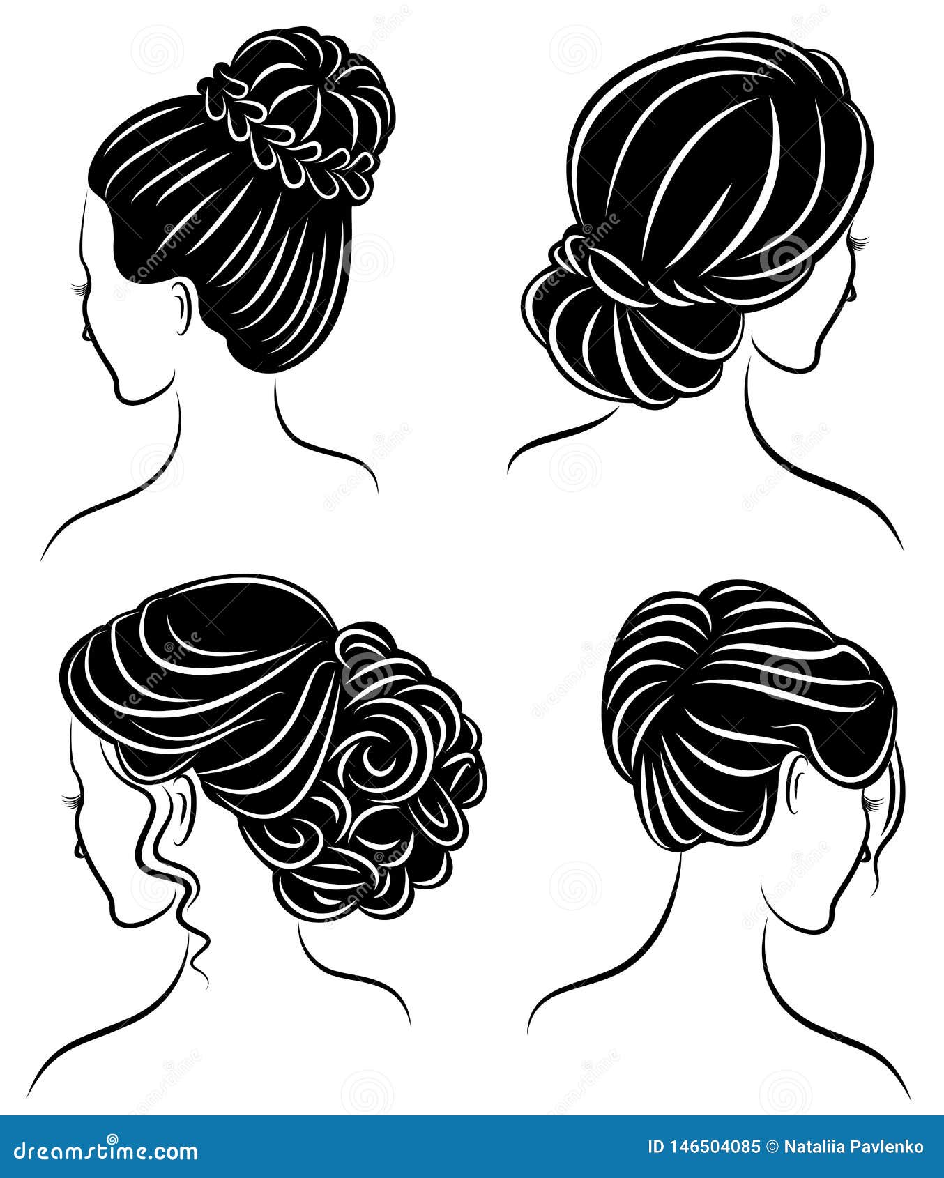 Collection Silhouette Profile Of A Cute Lady S Head The
