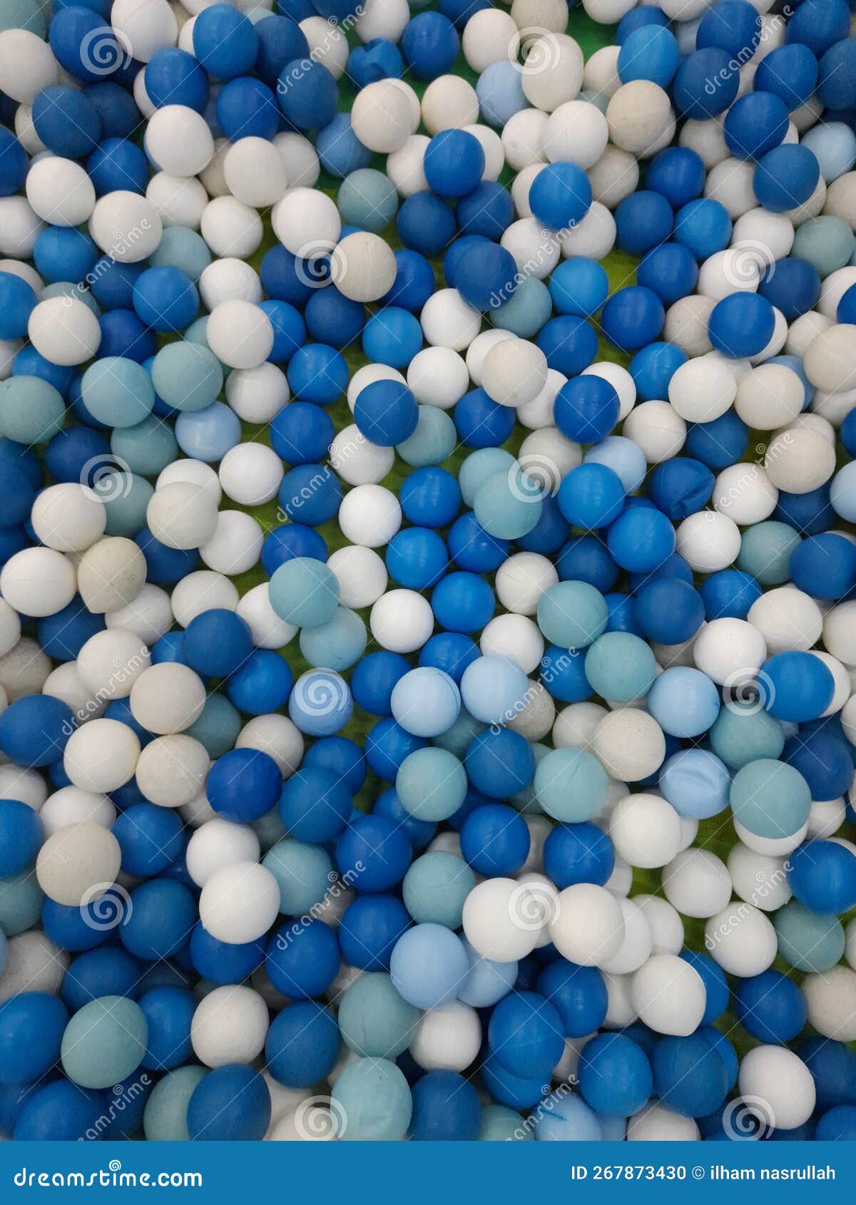A Collection of Small White Balls Blue Stock Photo Image of ball