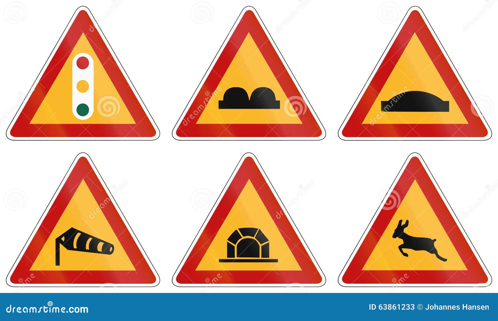 Collection Of South Korean Regulatory Road Signs Stock Photography collection-of-south-korean-regulatory-road-signs-stock-photography