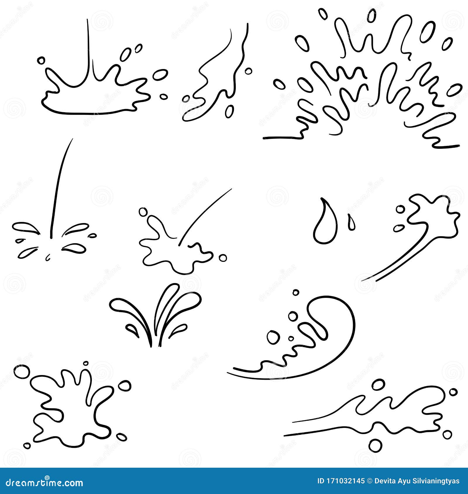 Water Splash Sketch Collection Stock Illustrations 2 287 Water Splash Sketch Collection Stock Illustrations Vectors Clipart Dreamstime