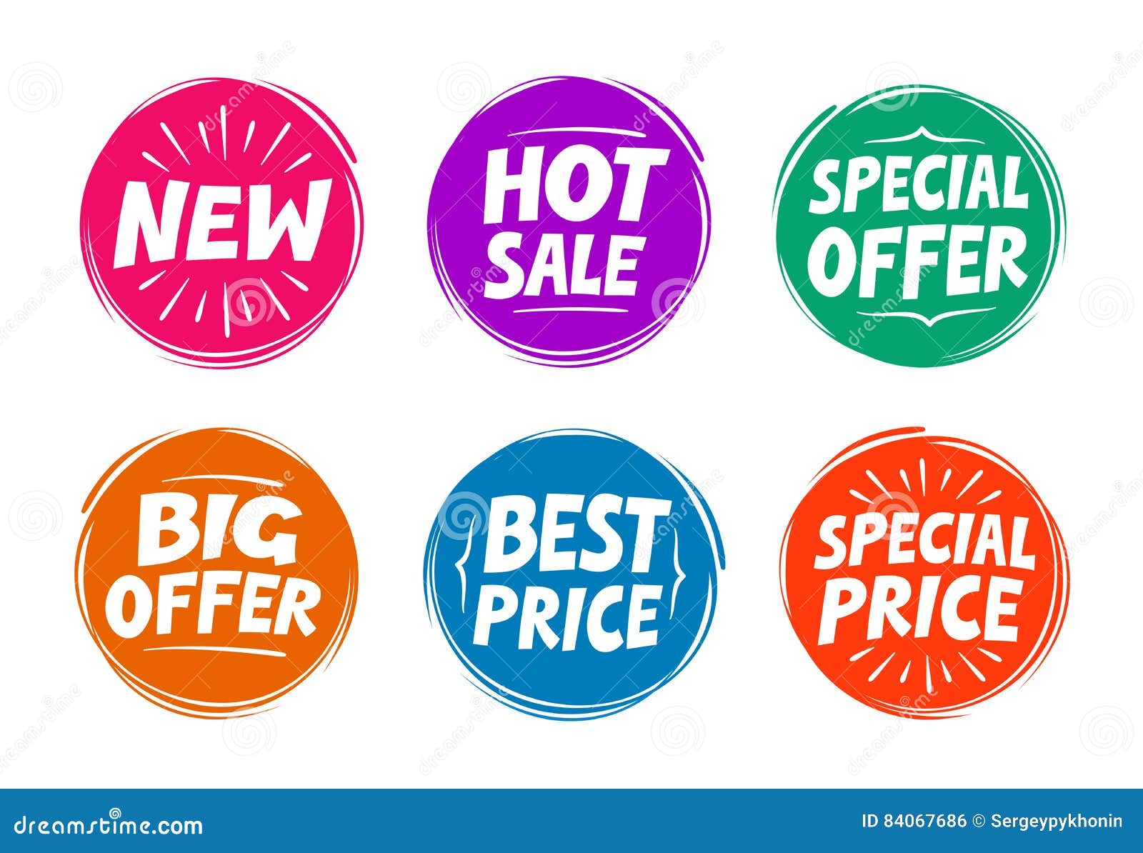 collection s such as special offer, hot sale, best price, new. icons