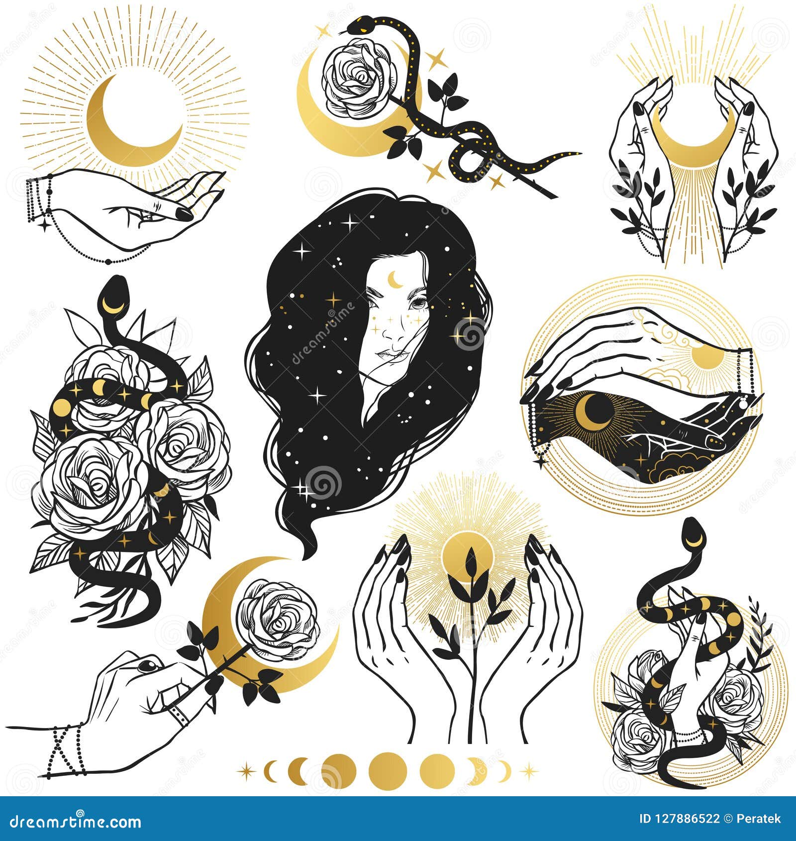 Boho Moon Illustration 8822213 PNG