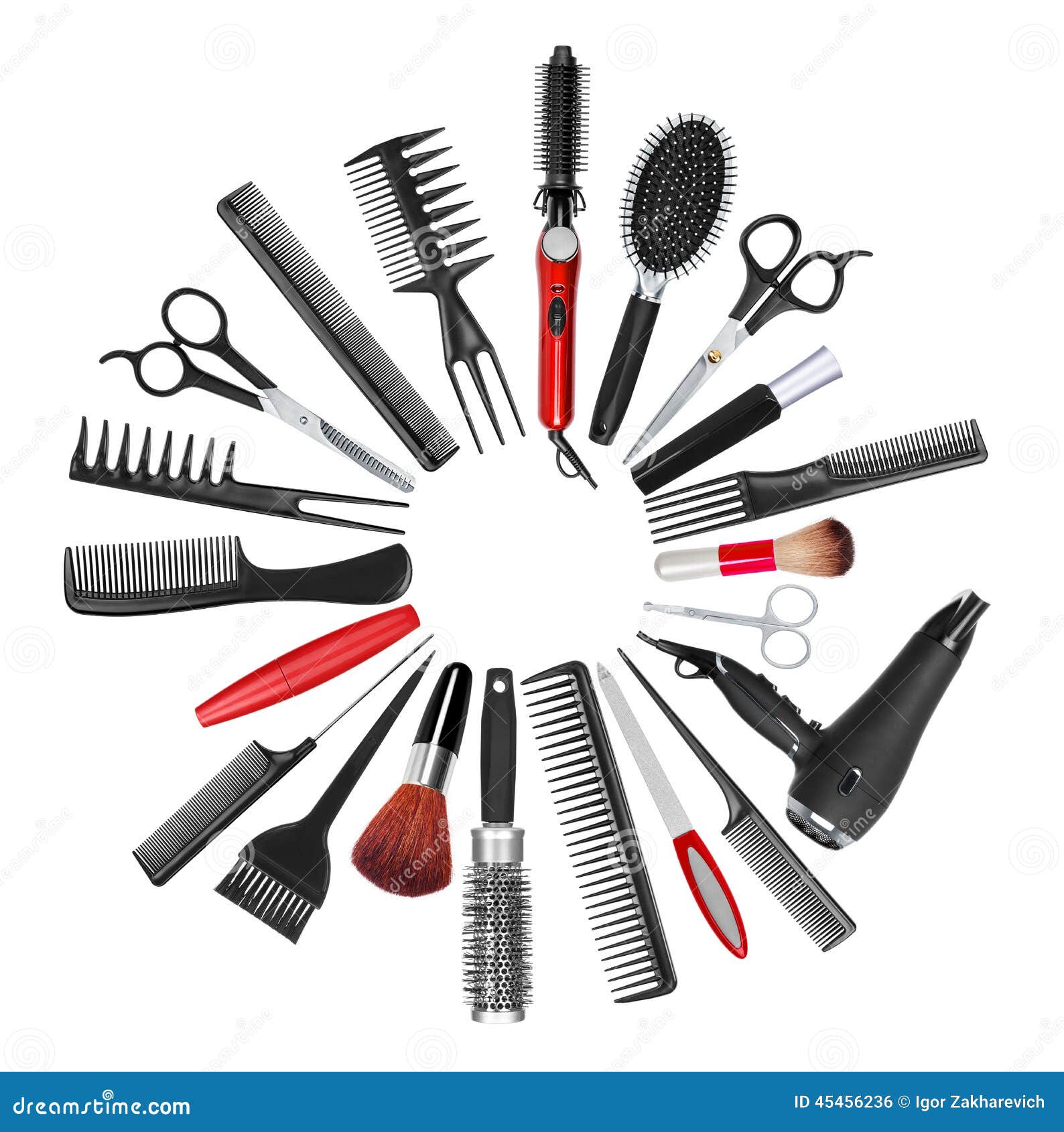 A Collection of Tools for Professional Hair Stylist and Makeup a Stock  Photo - Image of care, hairdressing: 45456236