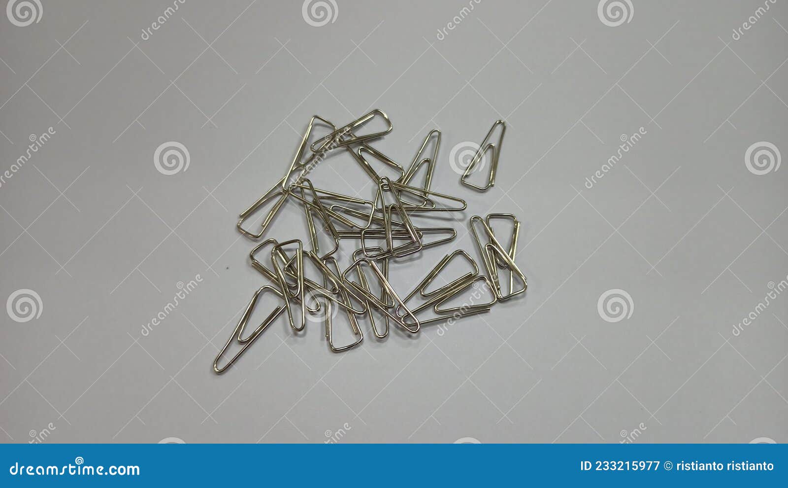 A Collection of Triangles Clips on Paper Stock Image - Image of paper